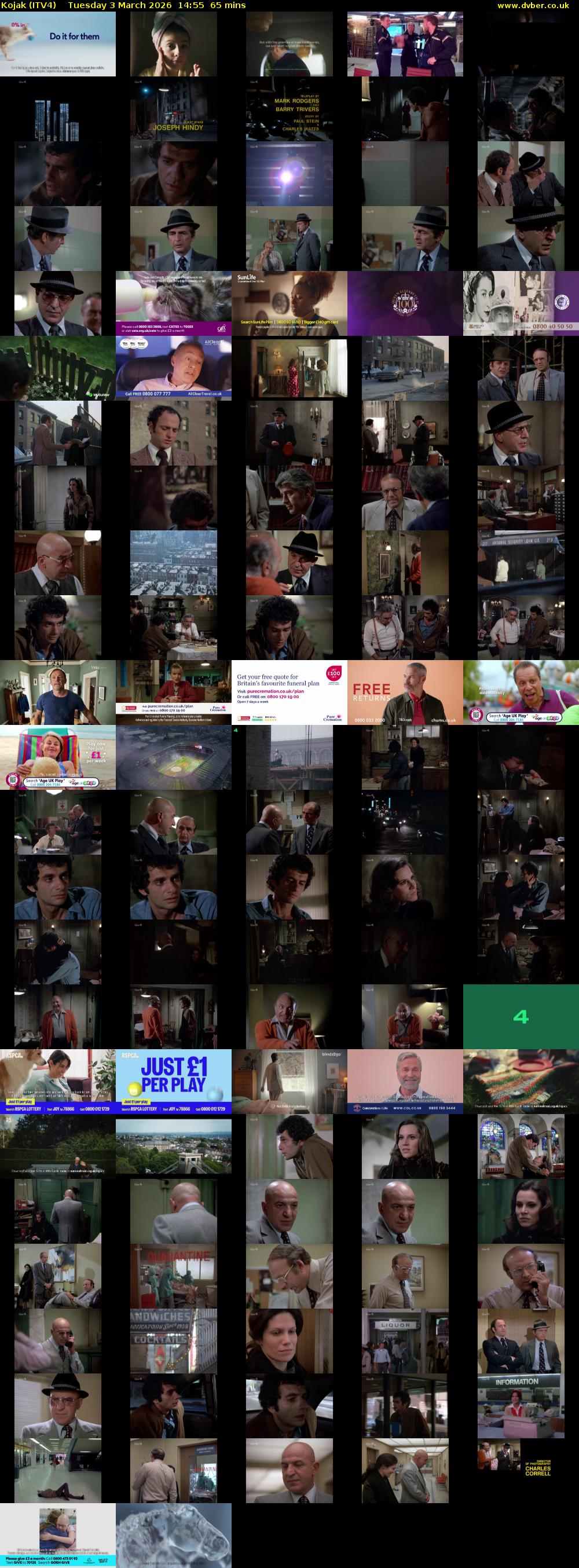 Kojak (ITV4) Tuesday 3 March 2026 14:55 - 16:00