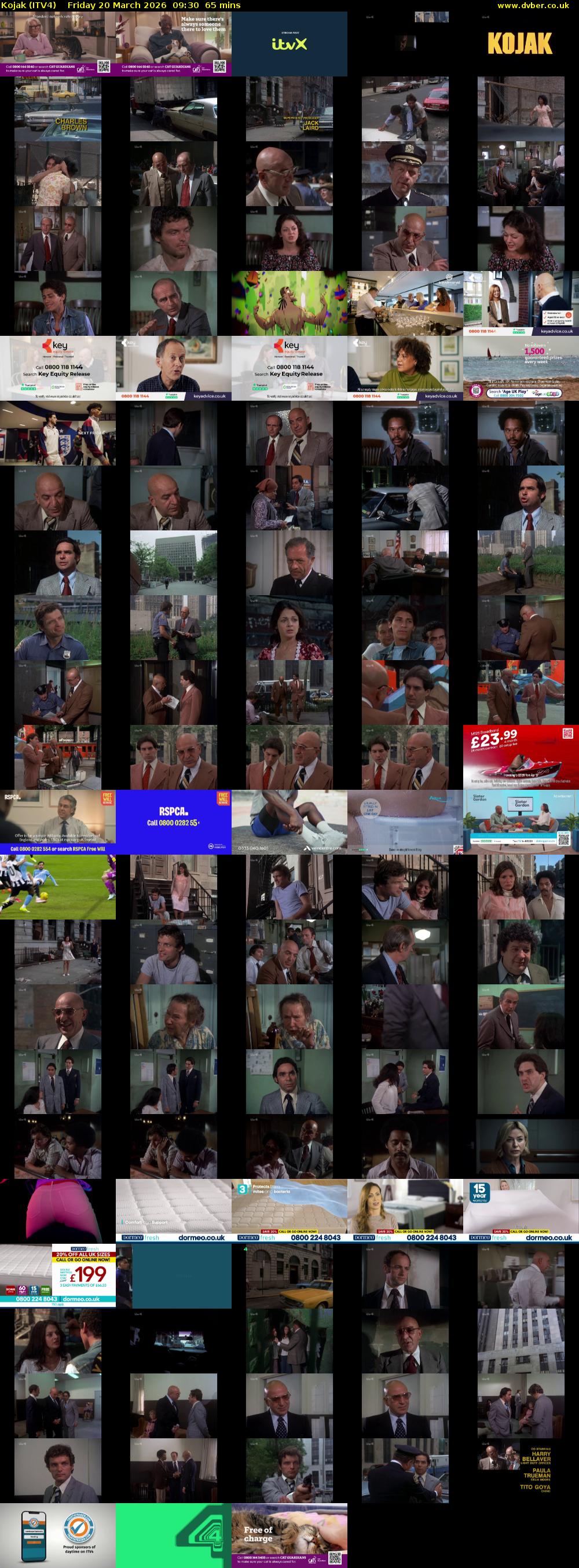 Kojak (ITV4) Friday 20 March 2026 09:30 - 10:35