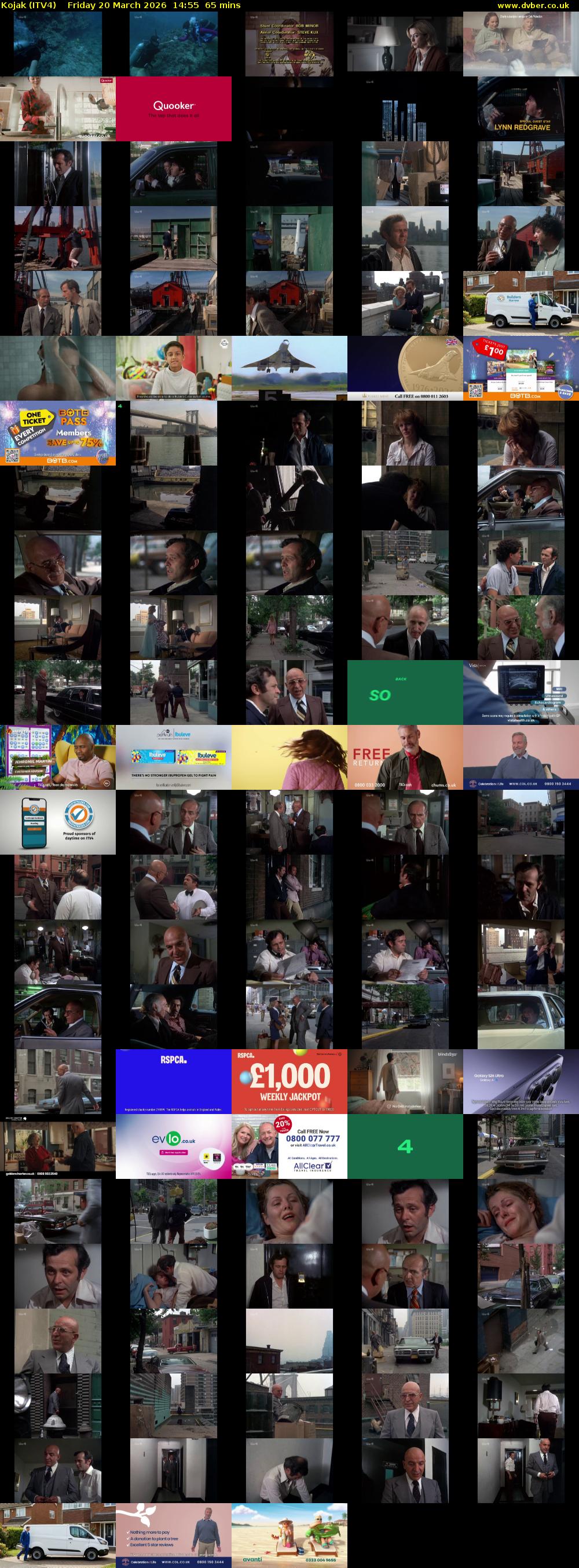 Kojak (ITV4) Friday 20 March 2026 14:55 - 16:00