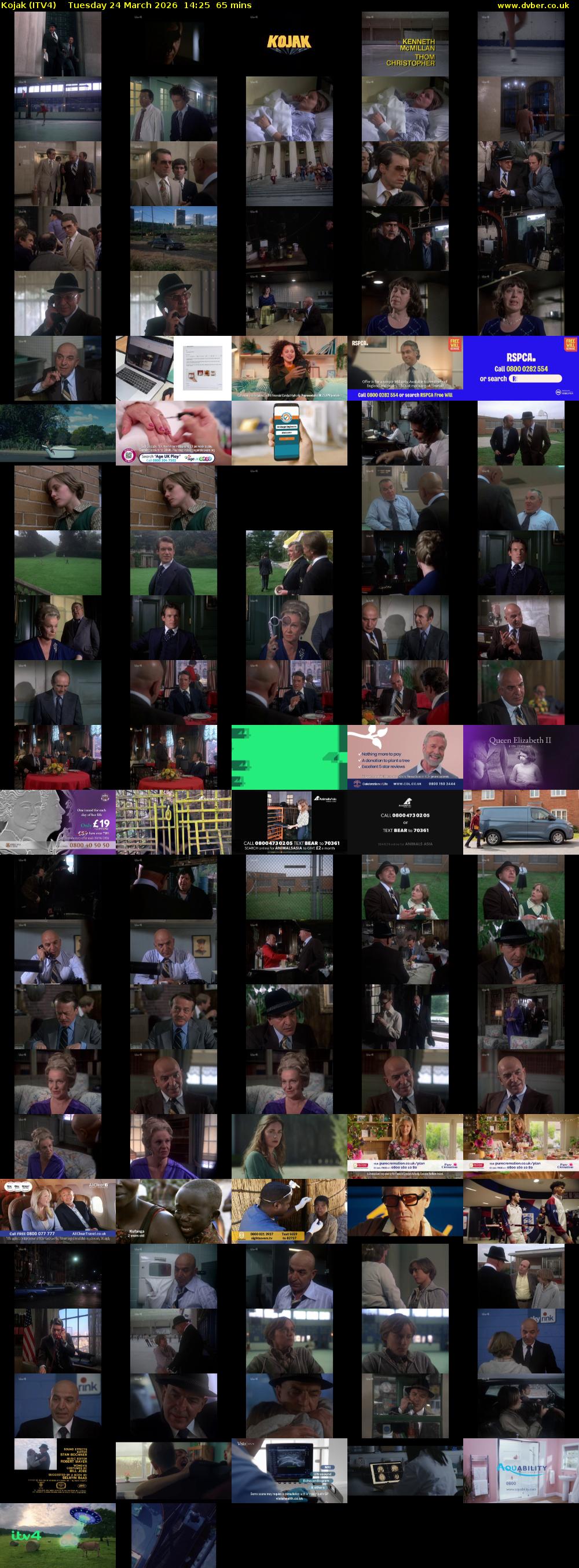 Kojak (ITV4) Tuesday 24 March 2026 14:25 - 15:30