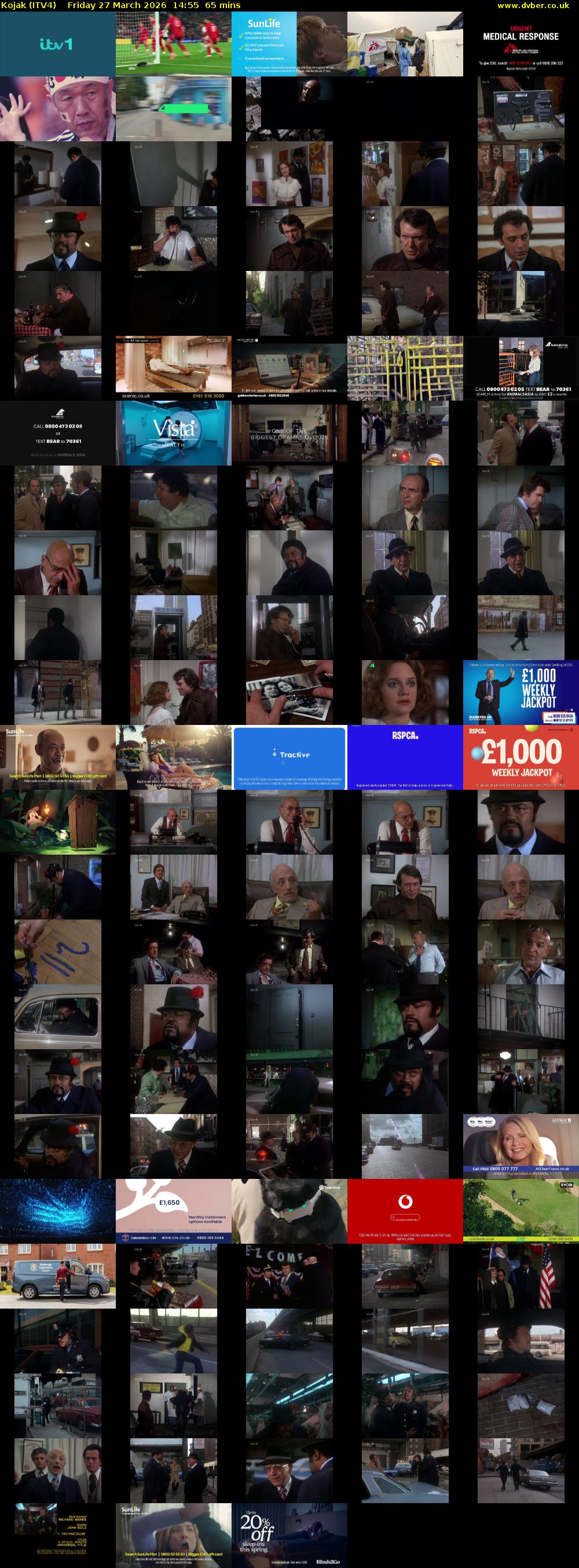 Kojak (ITV4) Friday 27 March 2026 14:55 - 16:00