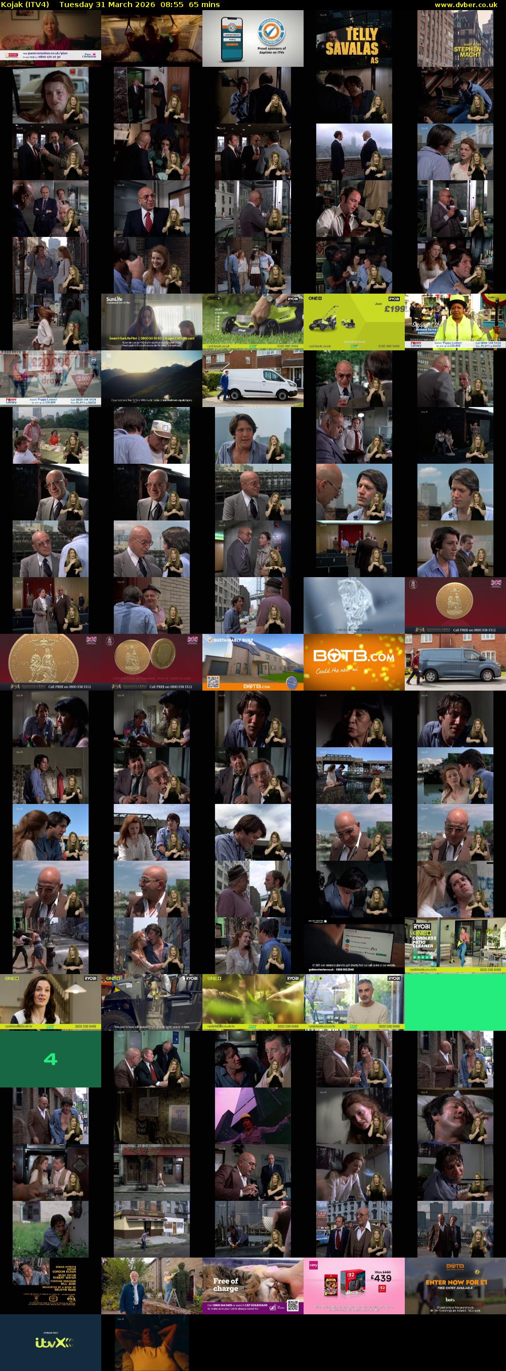 Kojak (ITV4) Tuesday 31 March 2026 08:55 - 10:00