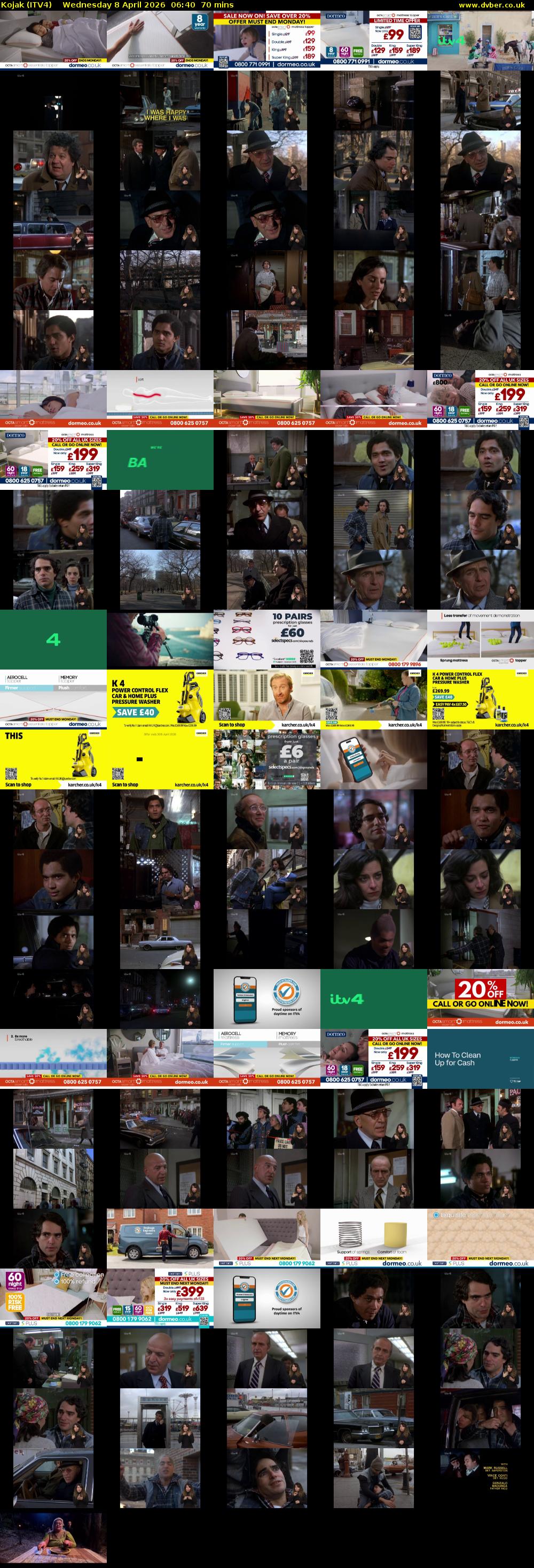 Kojak (ITV4) Wednesday 8 April 2026 06:40 - 07:50