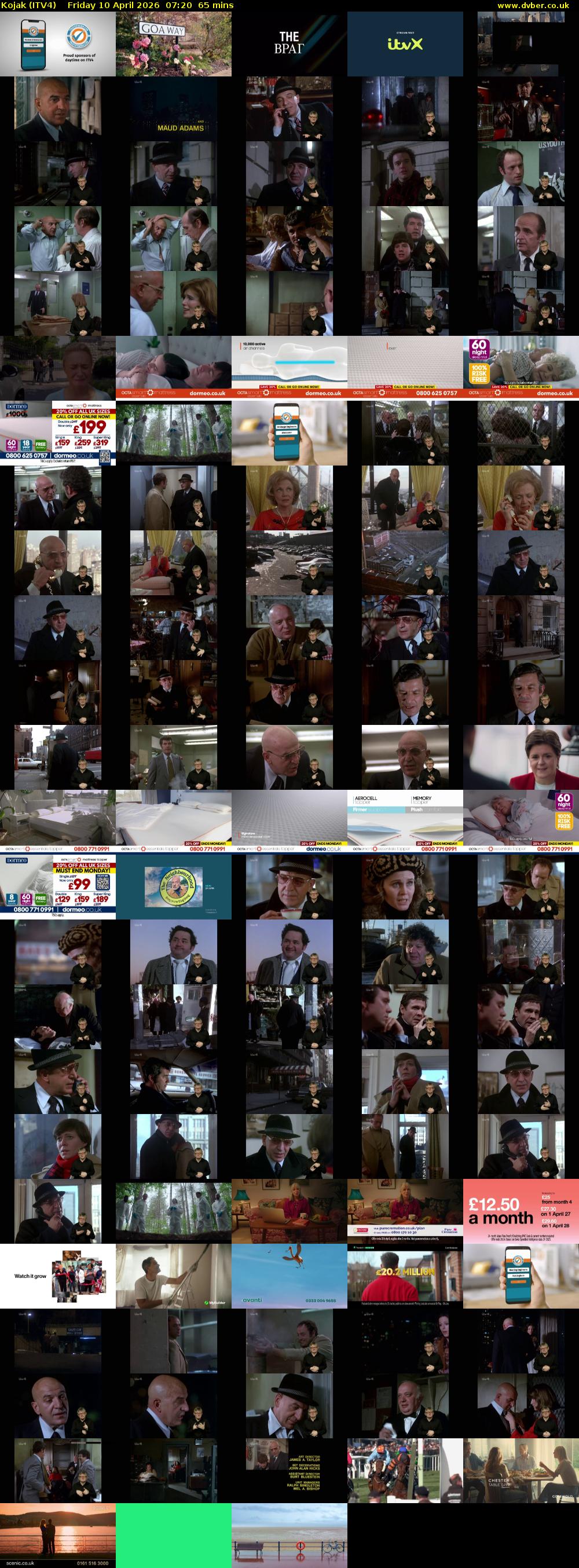 Kojak (ITV4) Friday 10 April 2026 07:20 - 08:25