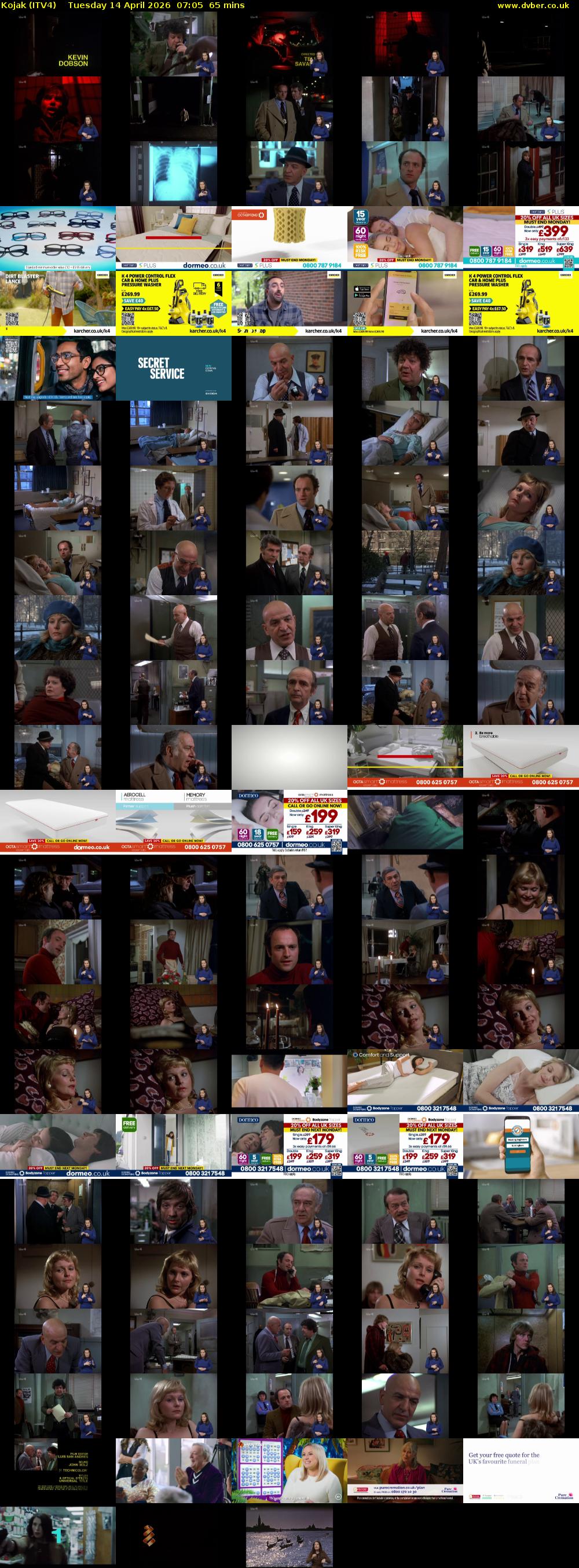 Kojak (ITV4) Tuesday 14 April 2026 07:05 - 08:10