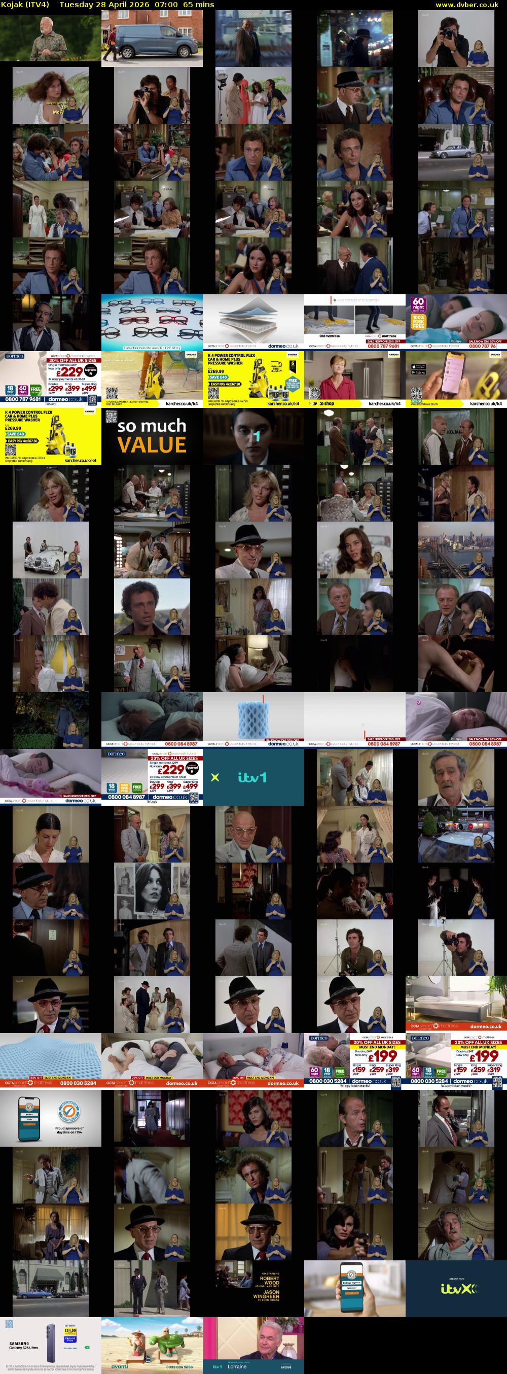 Kojak (ITV4) Tuesday 28 April 2026 07:00 - 08:05
