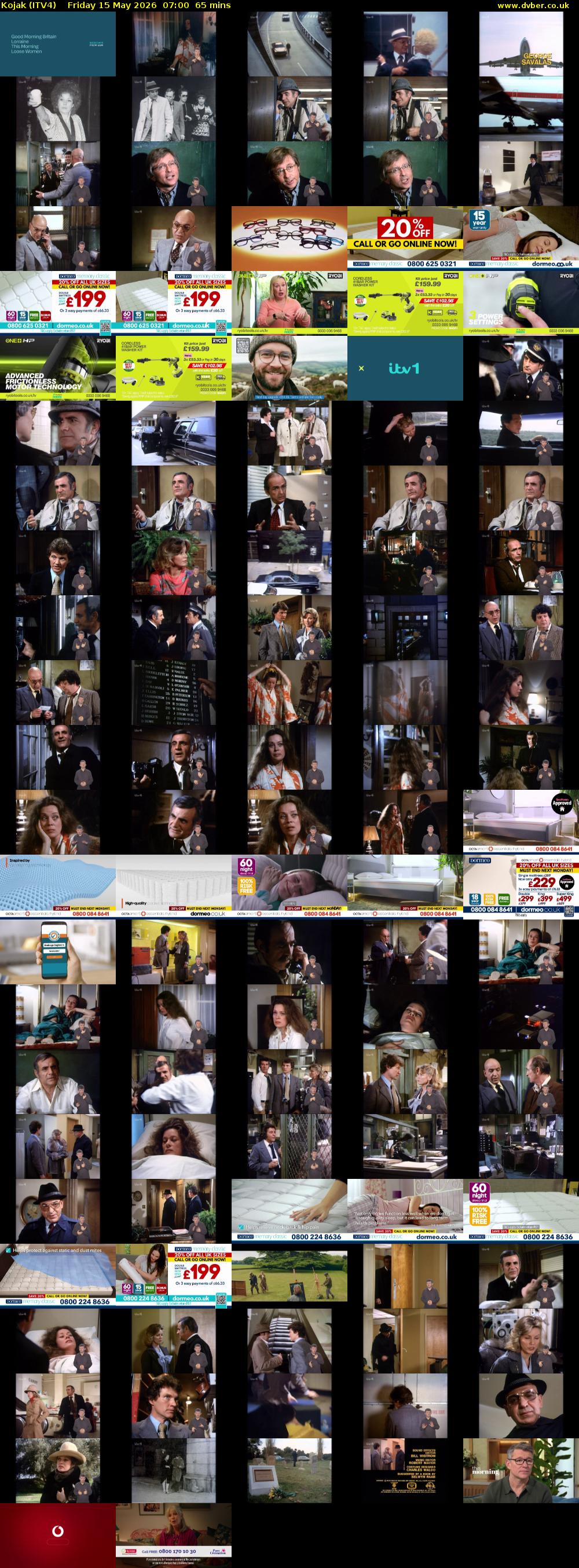 Kojak (ITV4) Friday 15 May 2026 07:00 - 08:05