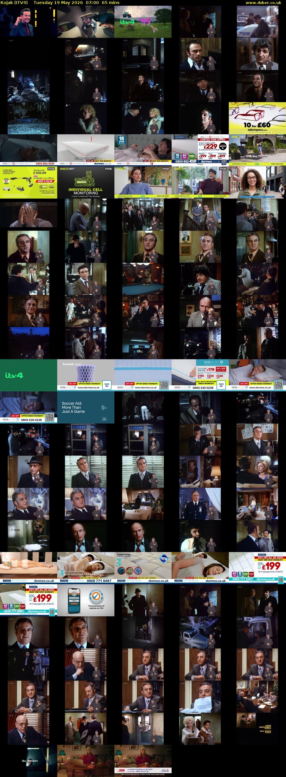 Kojak (ITV4) Tuesday 19 May 2026 07:00 - 08:05