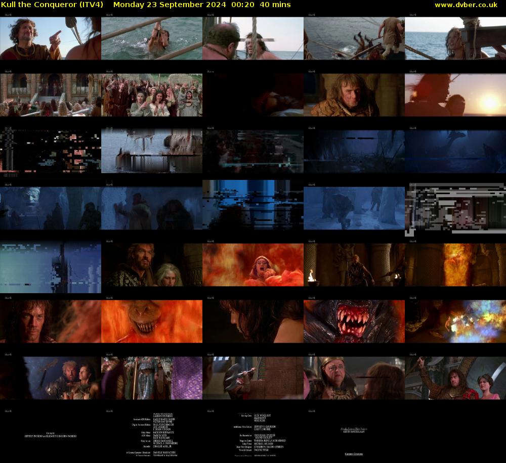 Kull the Conqueror (ITV4) Monday 23 September 2024 00:20 - 01:00