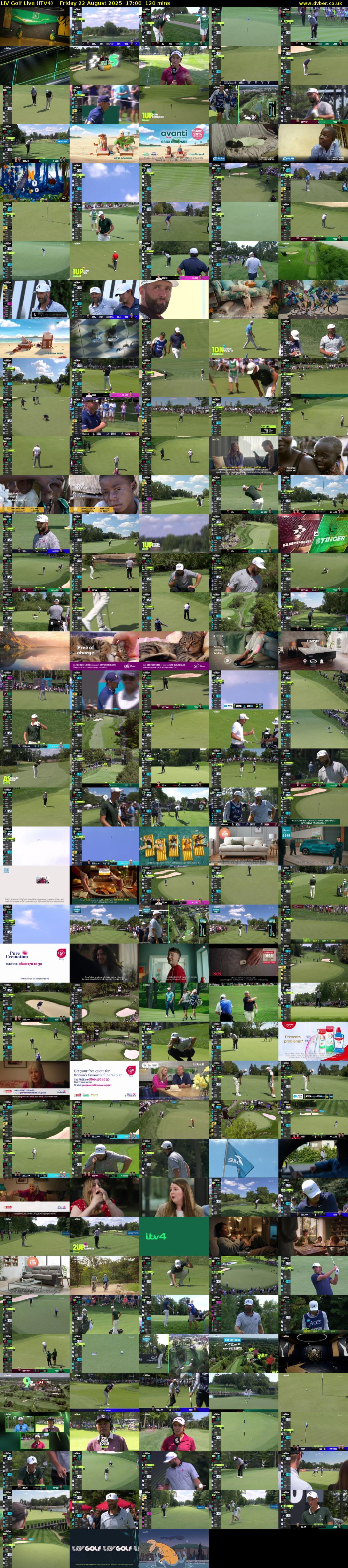 LIV Golf Live (ITV4) Friday 22 August 2025 17:00 - 19:00
