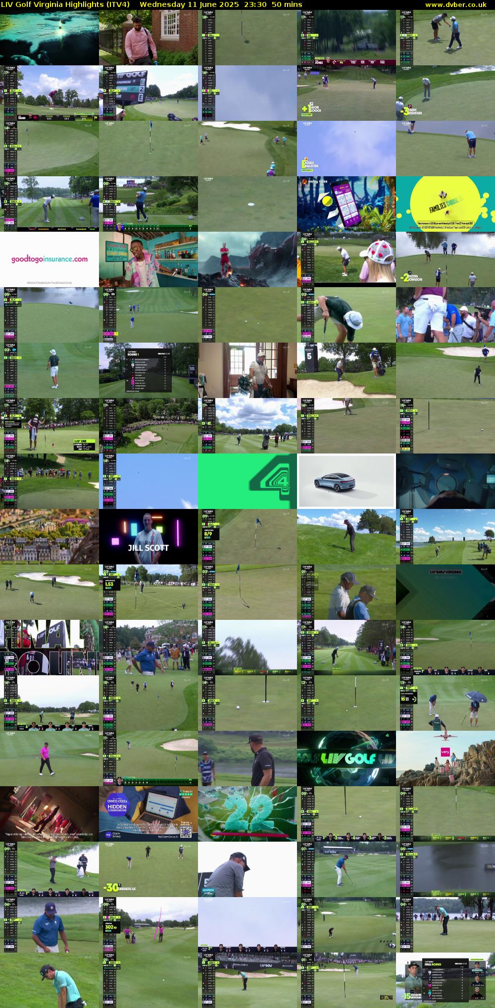 LIV Golf Virginia Highlights (ITV4) Wednesday 11 June 2025 23:30 - 00:20