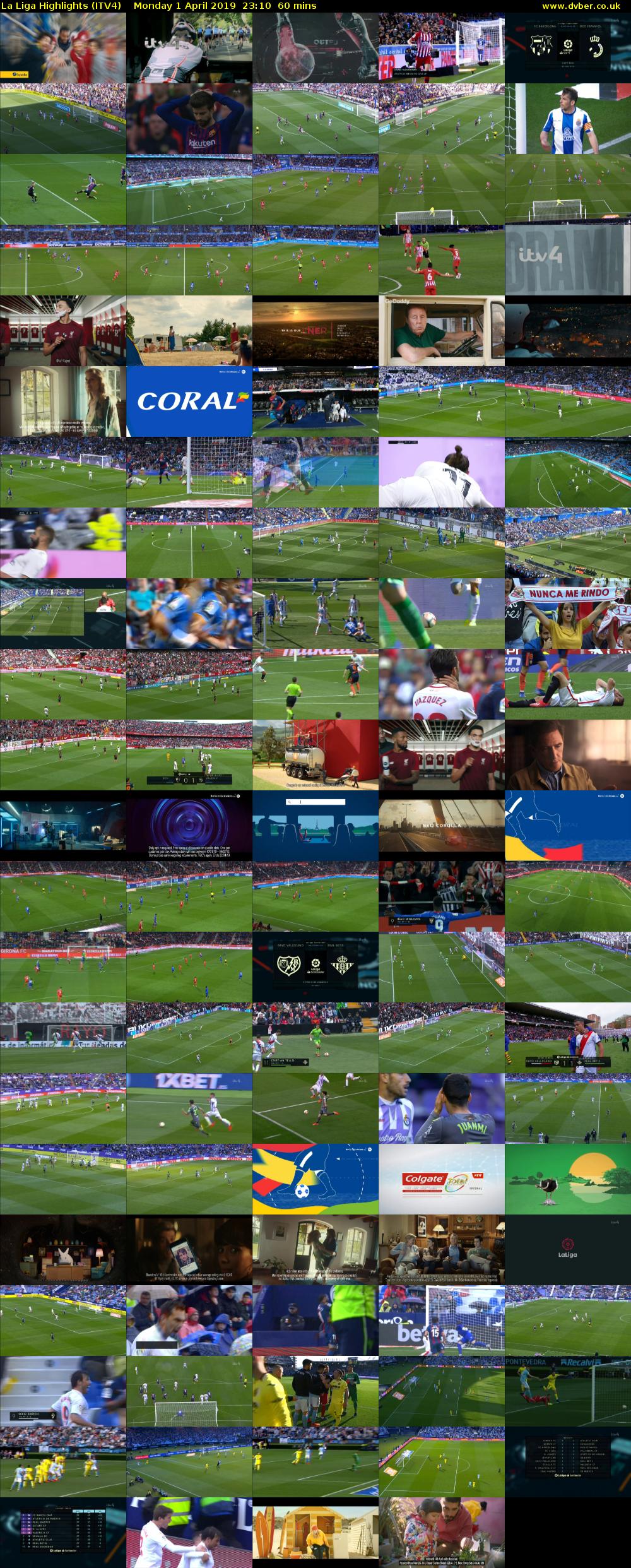 La Liga Highlights (ITV4) Monday 1 April 2019 23:10 - 00:10
