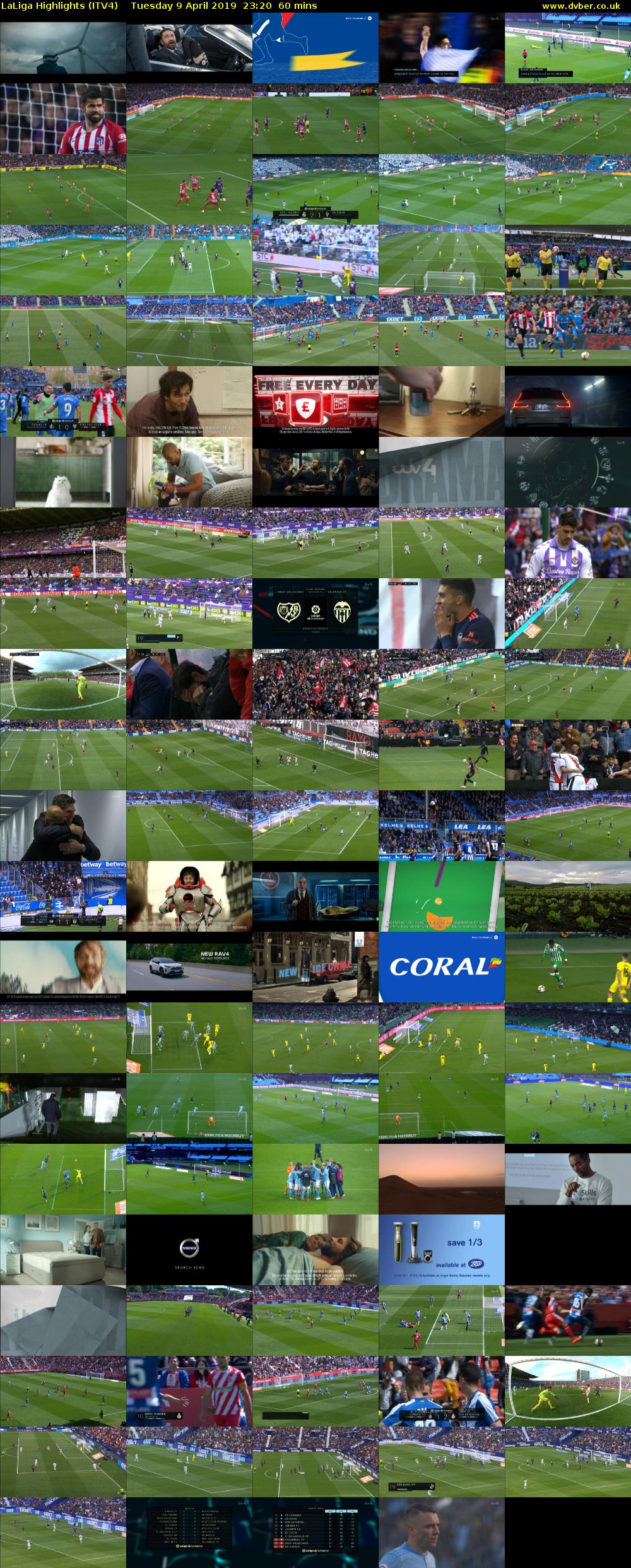 LaLiga Highlights (ITV4) Tuesday 9 April 2019 23:20 - 00:20