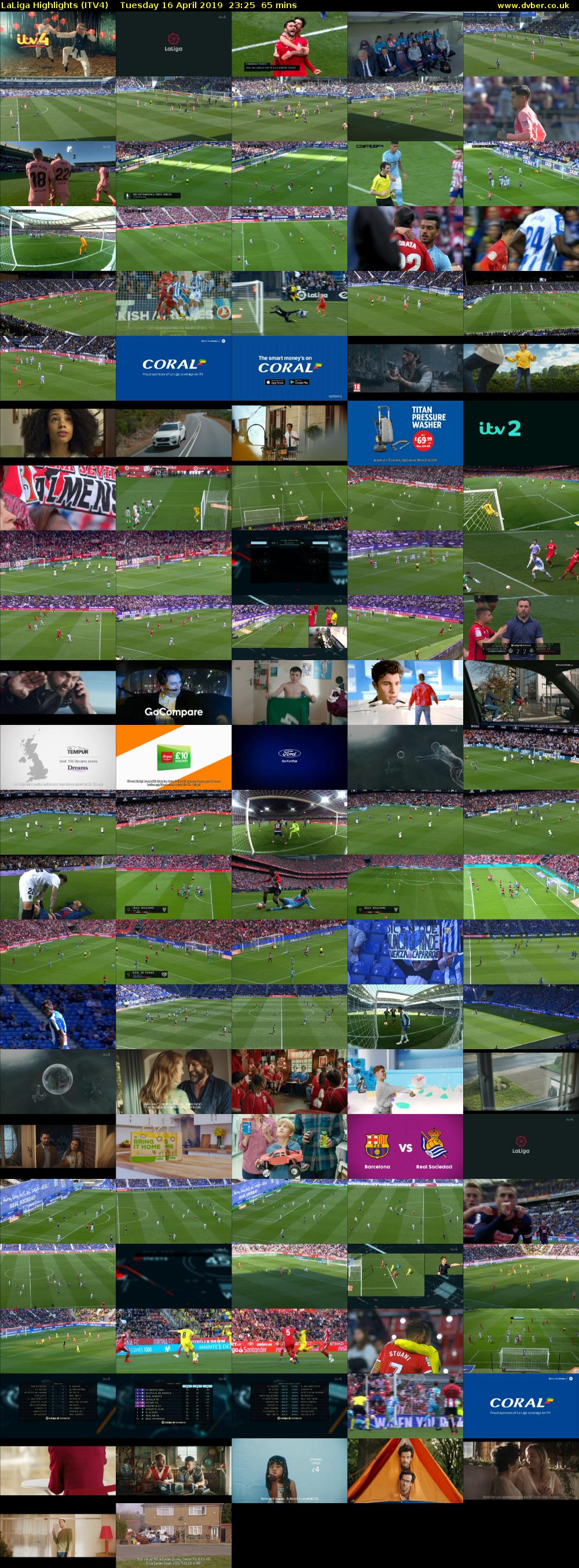 LaLiga Highlights (ITV4) Tuesday 16 April 2019 23:25 - 00:30