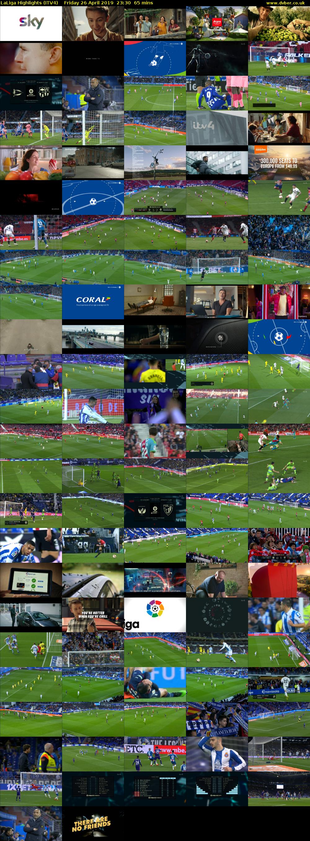 LaLiga Highlights (ITV4) Friday 26 April 2019 23:30 - 00:35