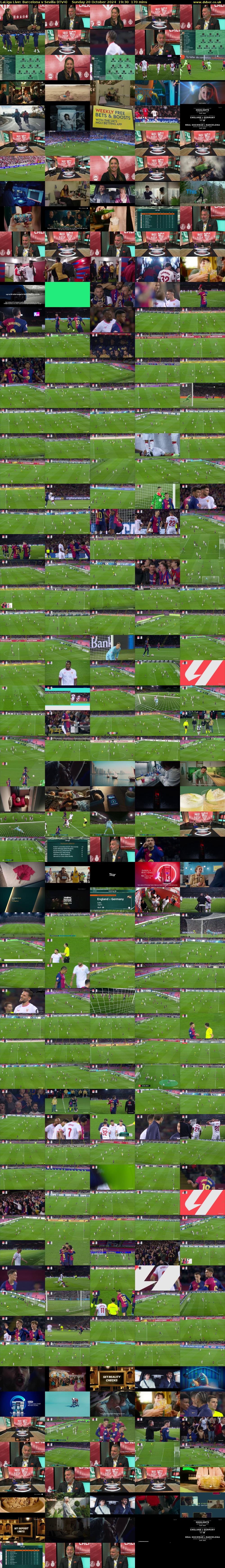 LaLiga Live: Barcelona v Sevilla (ITV4) Sunday 20 October 2024 19:30 - 22:20