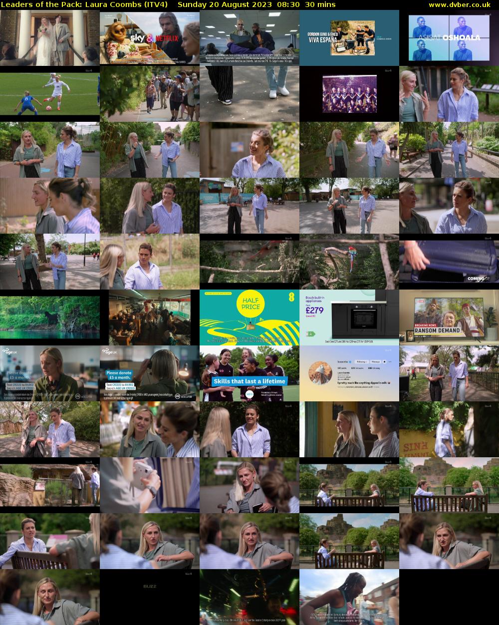 Leaders of the Pack: Laura Coombs (ITV4) Sunday 20 August 2023 08:30 - 09:00