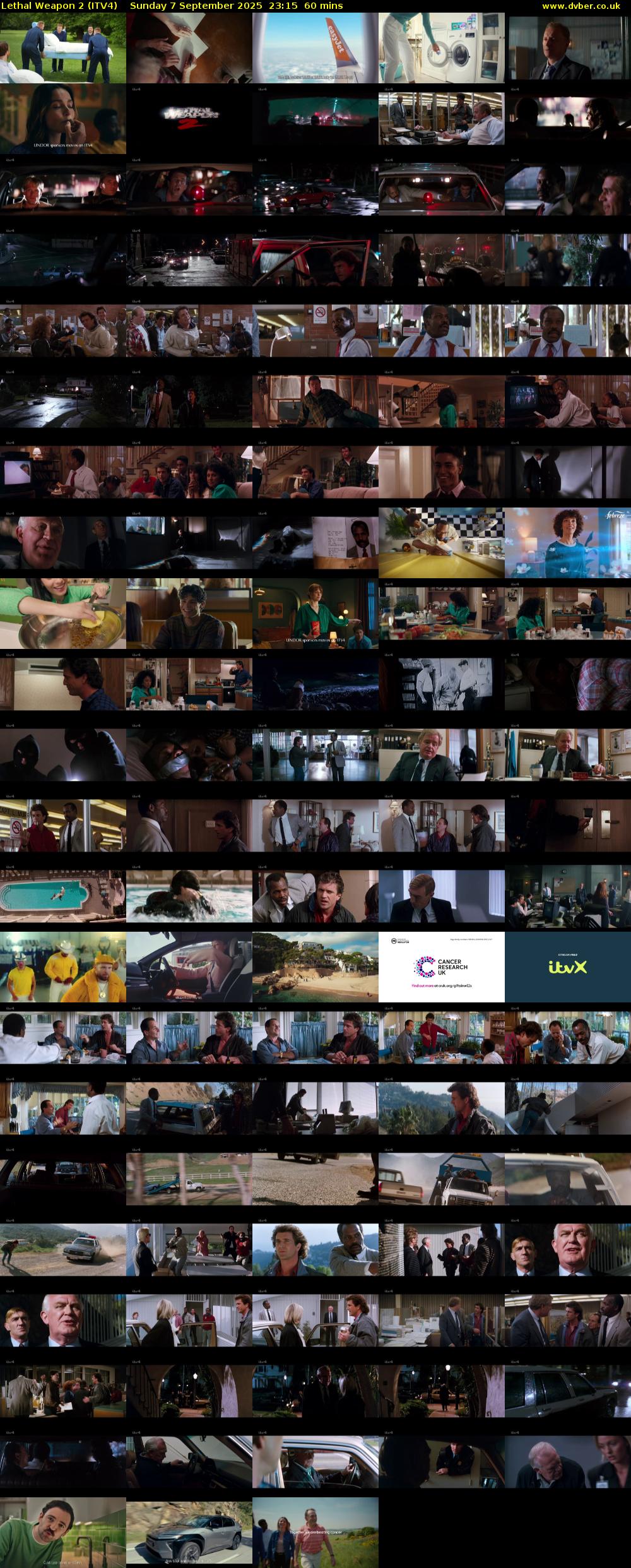 Lethal Weapon 2 (ITV4) Sunday 7 September 2025 23:15 - 00:15