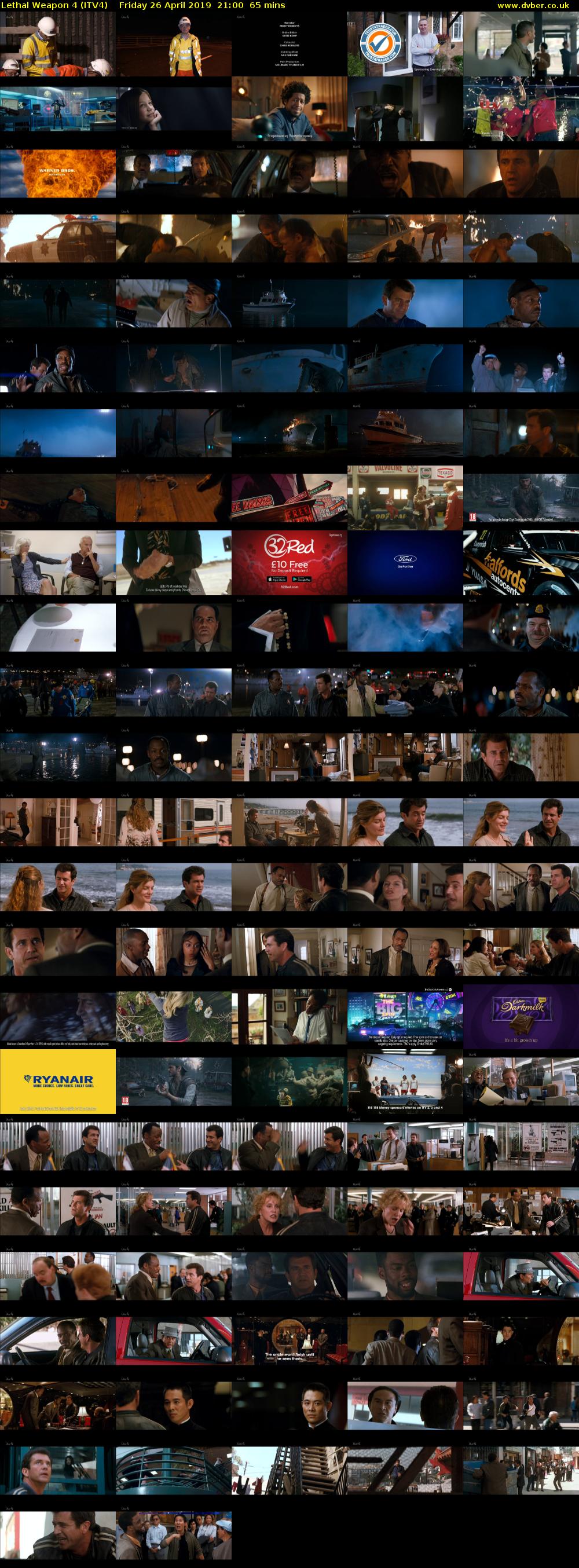 Lethal Weapon 4 (ITV4) Friday 26 April 2019 21:00 - 22:05