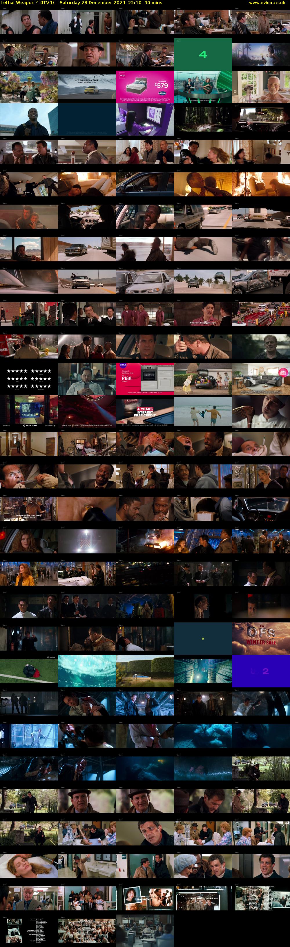Lethal Weapon 4 (ITV4) Saturday 28 December 2024 22:10 - 23:40