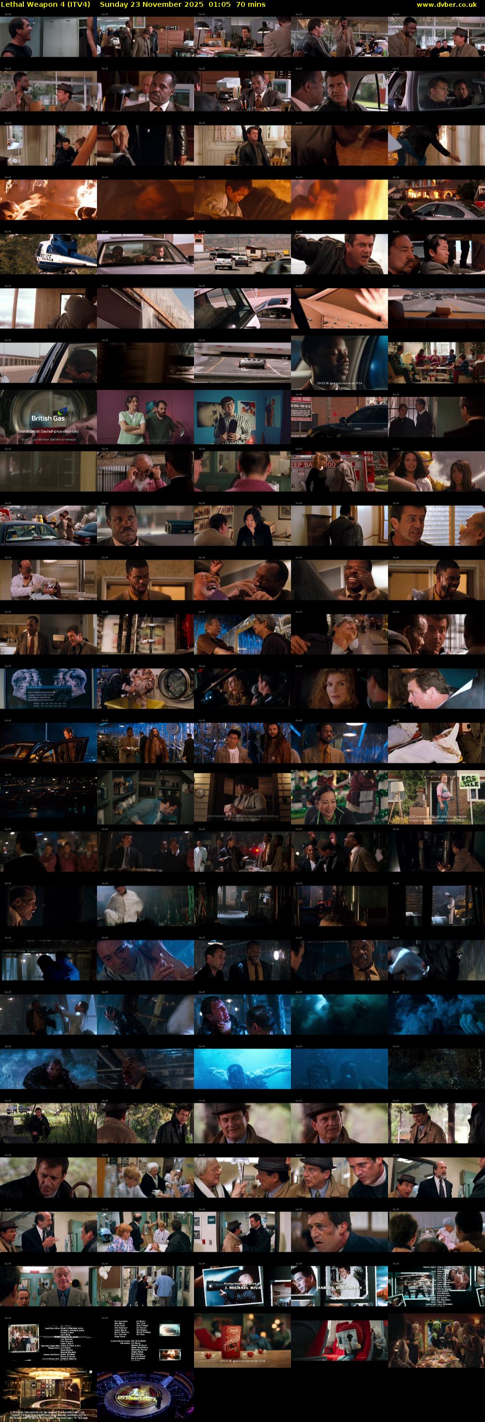Lethal Weapon 4 (ITV4) Sunday 23 November 2025 01:05 - 02:15