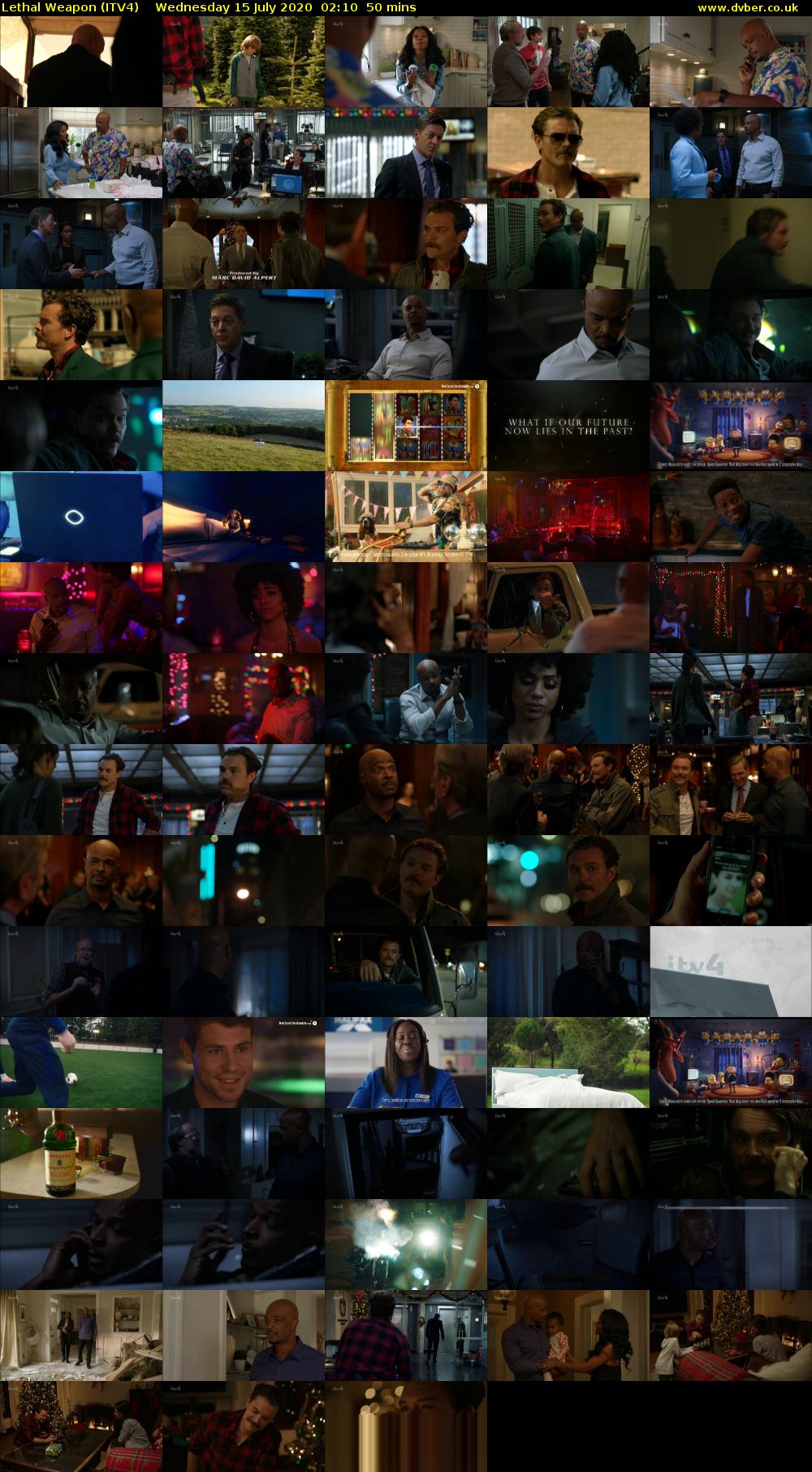 Lethal Weapon (ITV4) Wednesday 15 July 2020 02:10 - 03:00