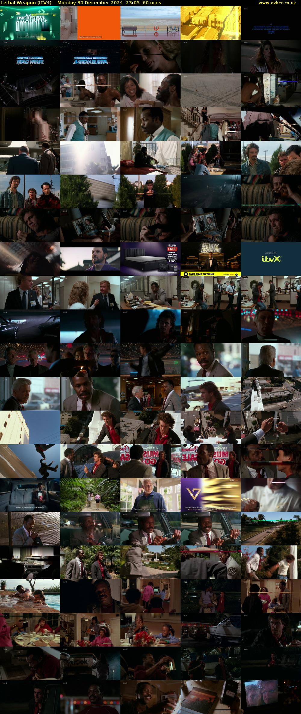 Lethal Weapon (ITV4) Monday 30 December 2024 23:05 - 00:05