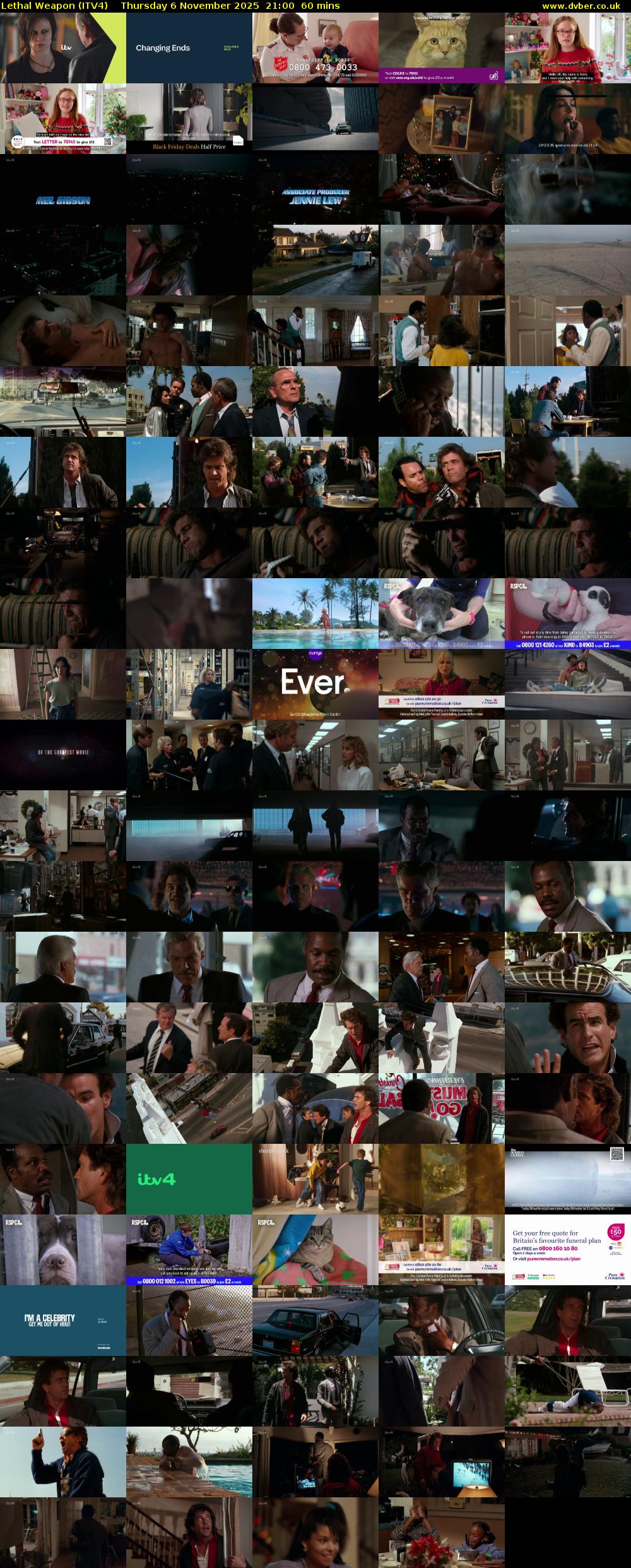 Lethal Weapon (ITV4) Thursday 6 November 2025 21:00 - 22:00