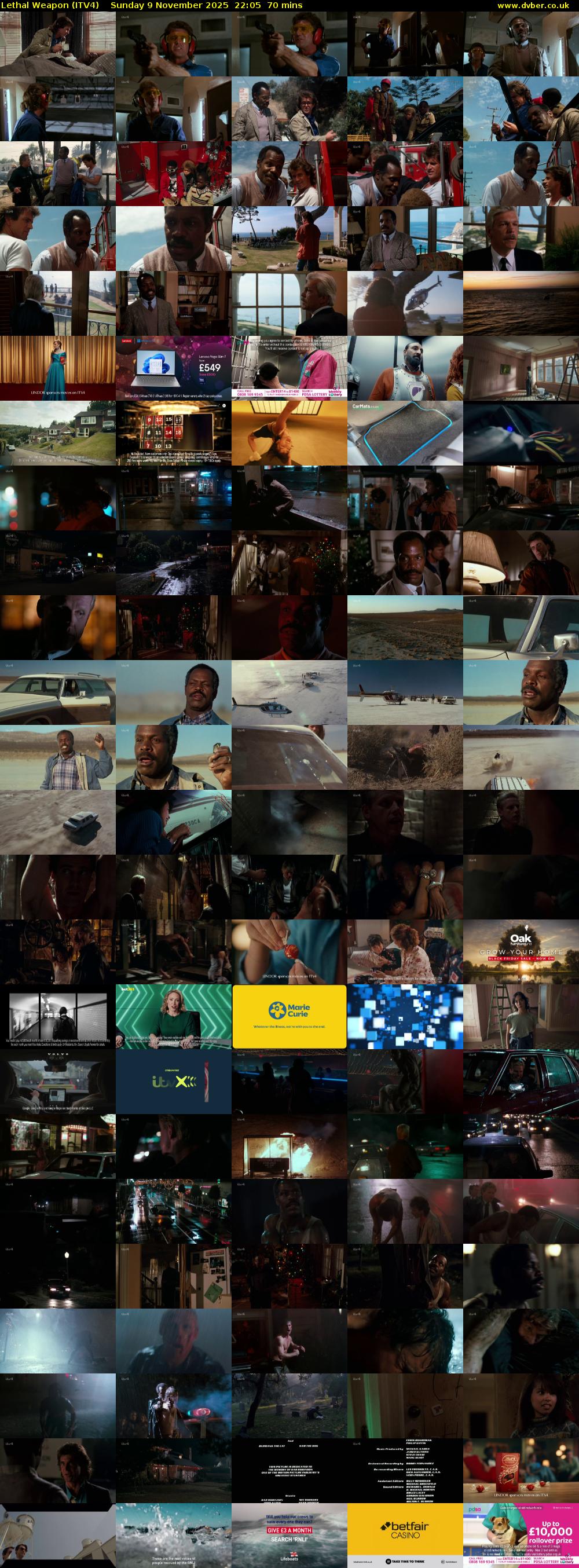 Lethal Weapon (ITV4) Sunday 9 November 2025 22:05 - 23:15