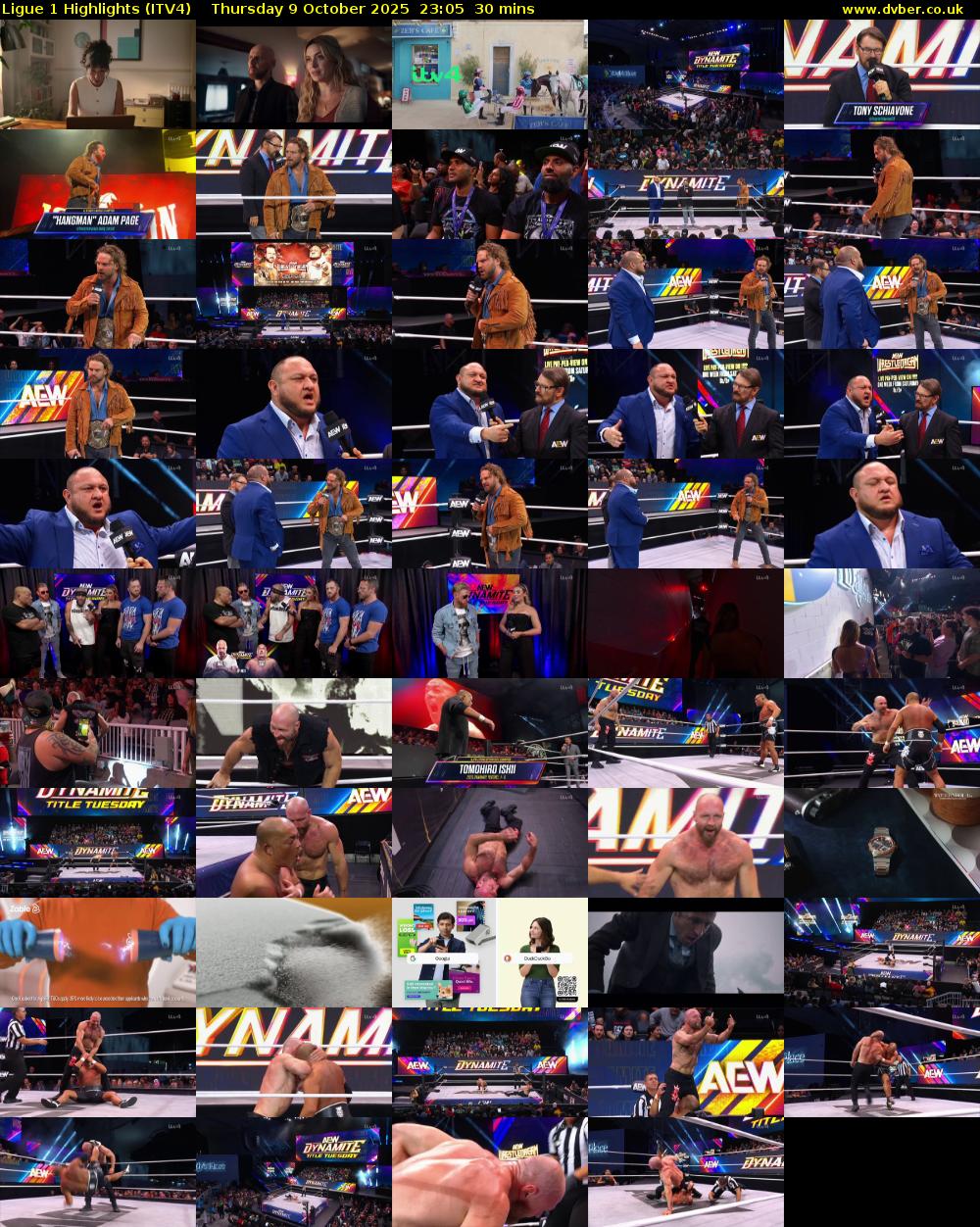 Ligue 1 Highlights (ITV4) Thursday 9 October 2025 23:05 - 23:35