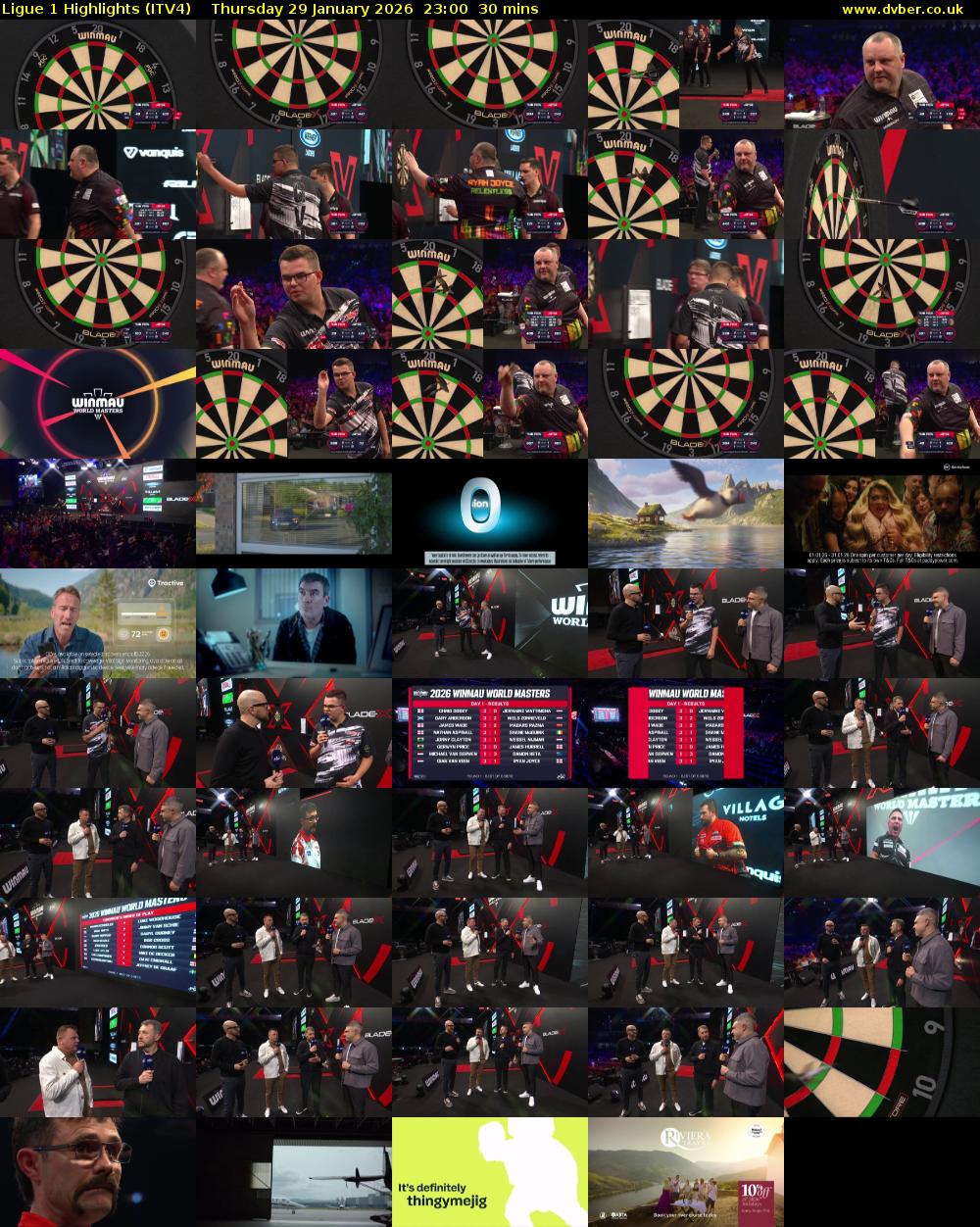 Ligue 1 Highlights (ITV4) Thursday 29 January 2026 23:00 - 23:30