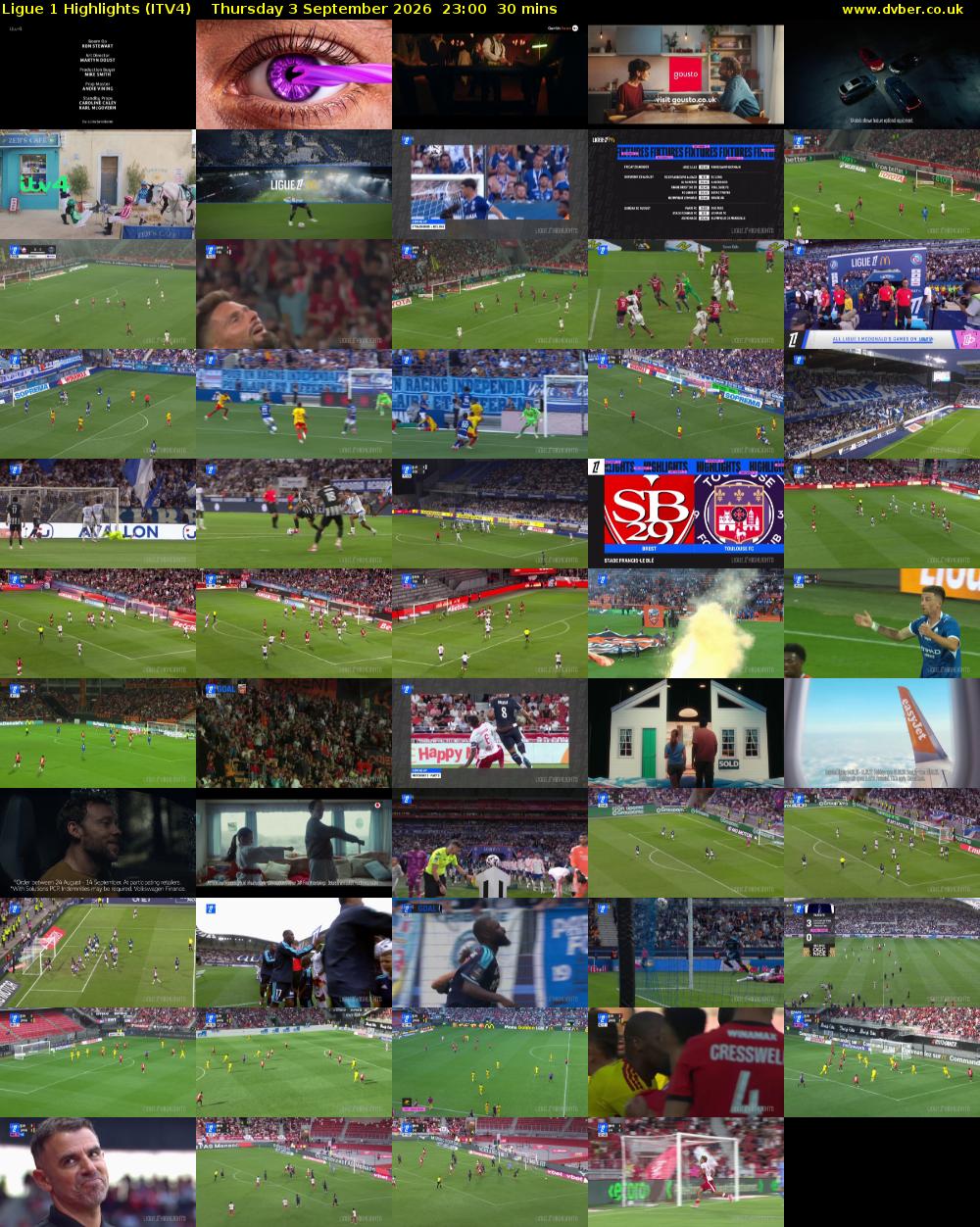 Ligue 1 Highlights (ITV4) Thursday 3 September 2026 23:00 - 23:30