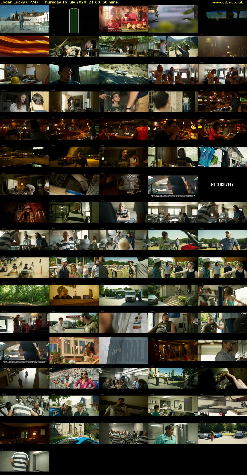 Logan Lucky (ITV4) Thursday 16 July 2020 21:00 - 22:00