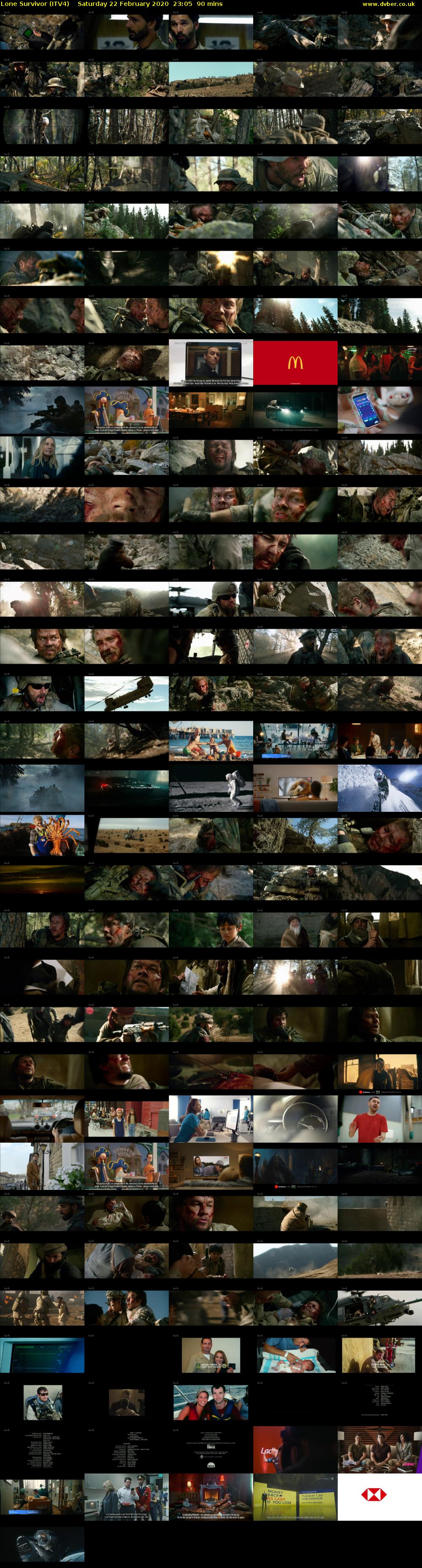 Lone Survivor (ITV4) Saturday 22 February 2020 23:05 - 00:35