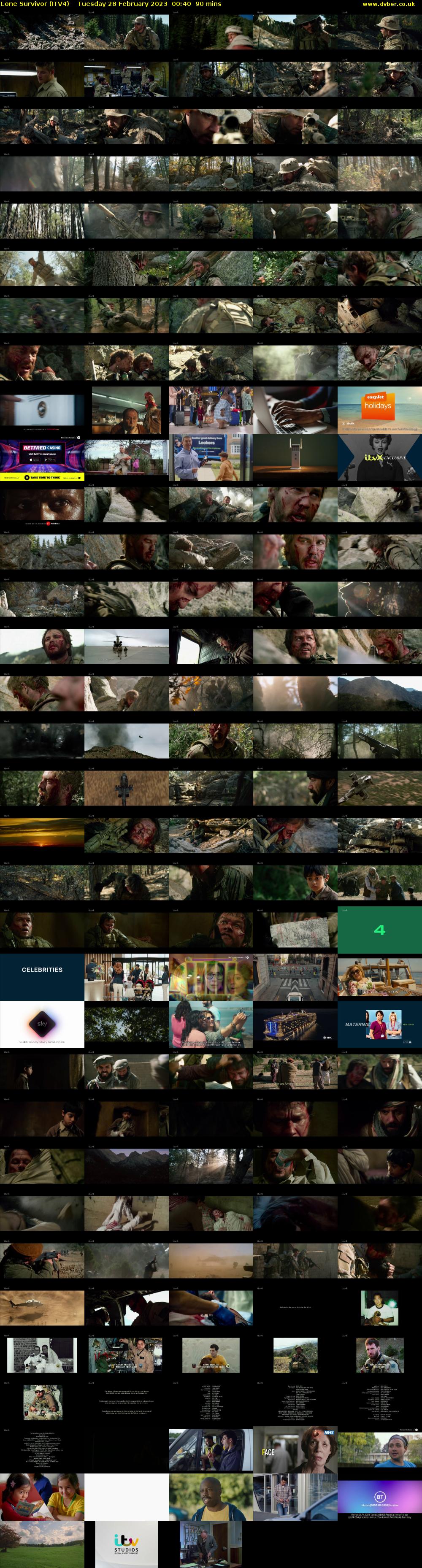 Lone Survivor (ITV4) Tuesday 28 February 2023 00:40 - 02:10