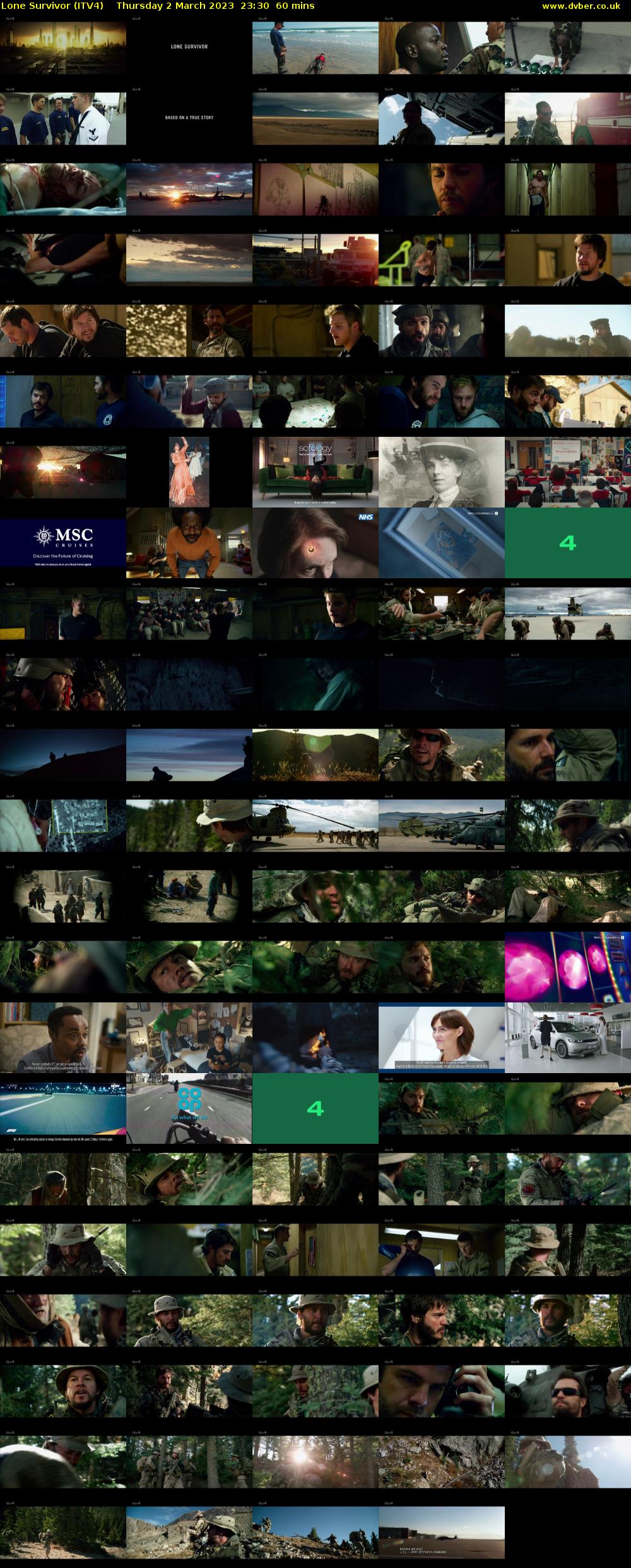 Lone Survivor (ITV4) Thursday 2 March 2023 23:30 - 00:30