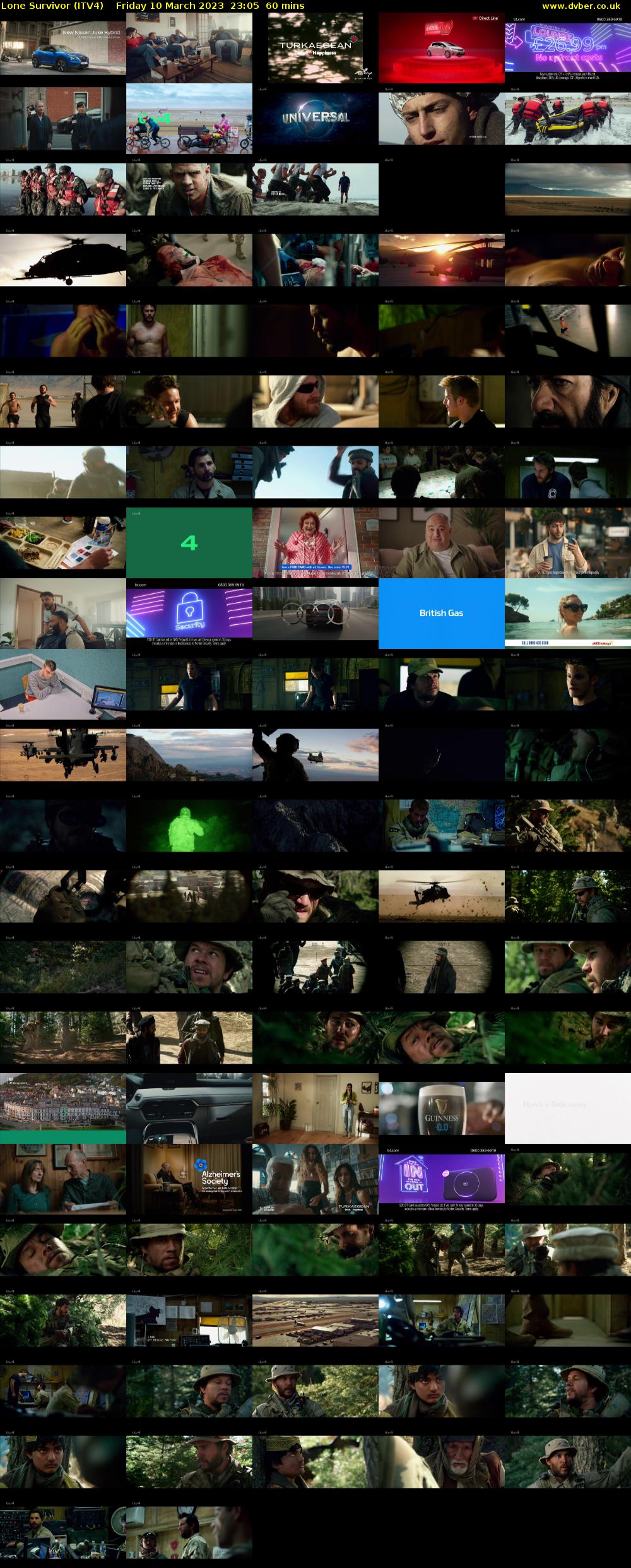 Lone Survivor (ITV4) Friday 10 March 2023 23:05 - 00:05