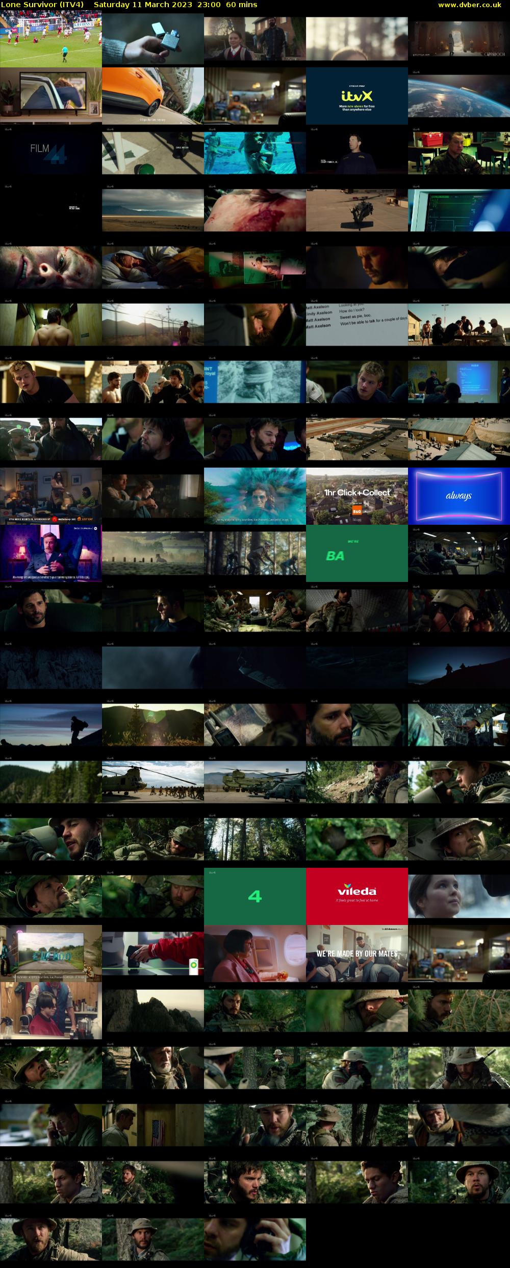 Lone Survivor (ITV4) Saturday 11 March 2023 23:00 - 00:00