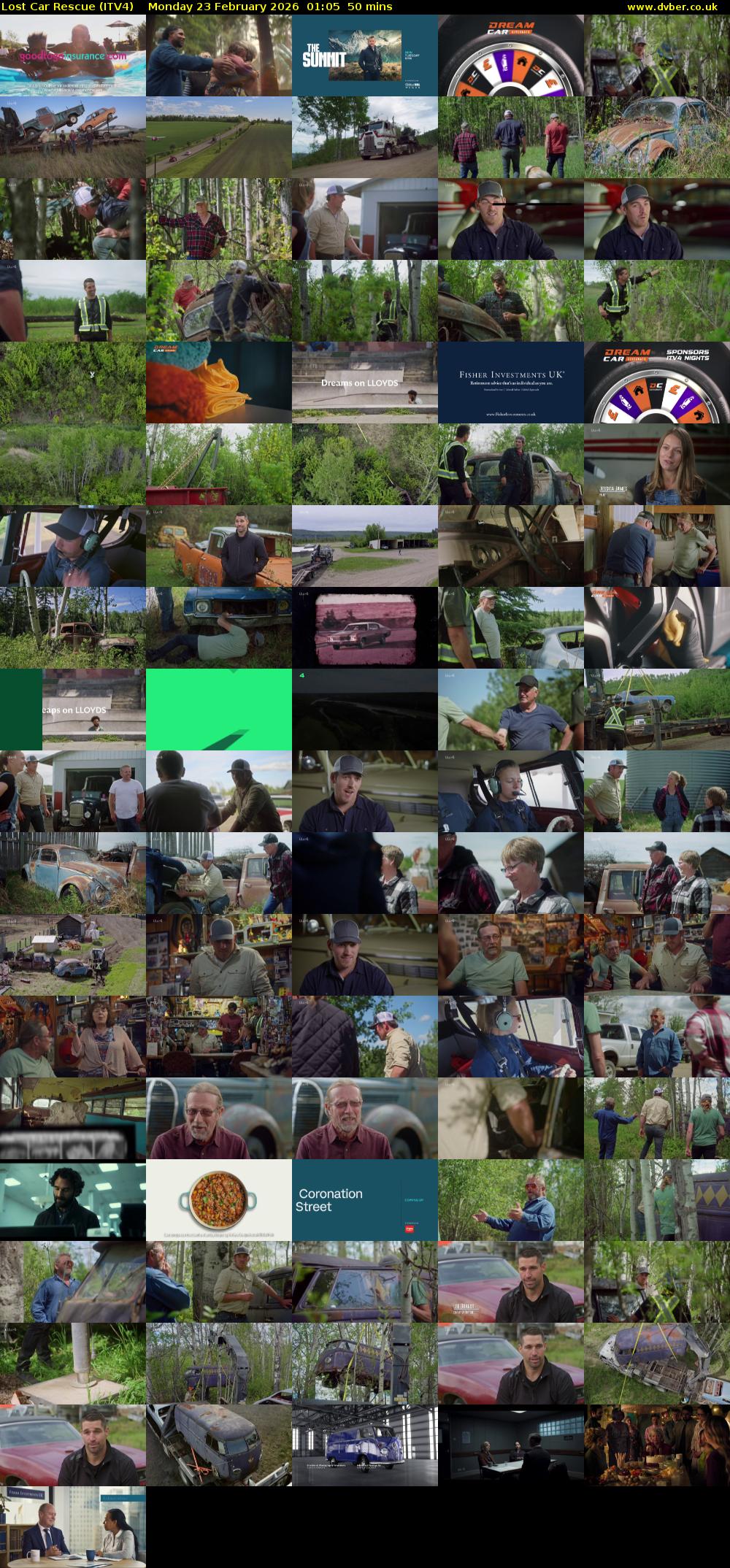 Lost Car Rescue (ITV4) Monday 23 February 2026 01:05 - 01:55