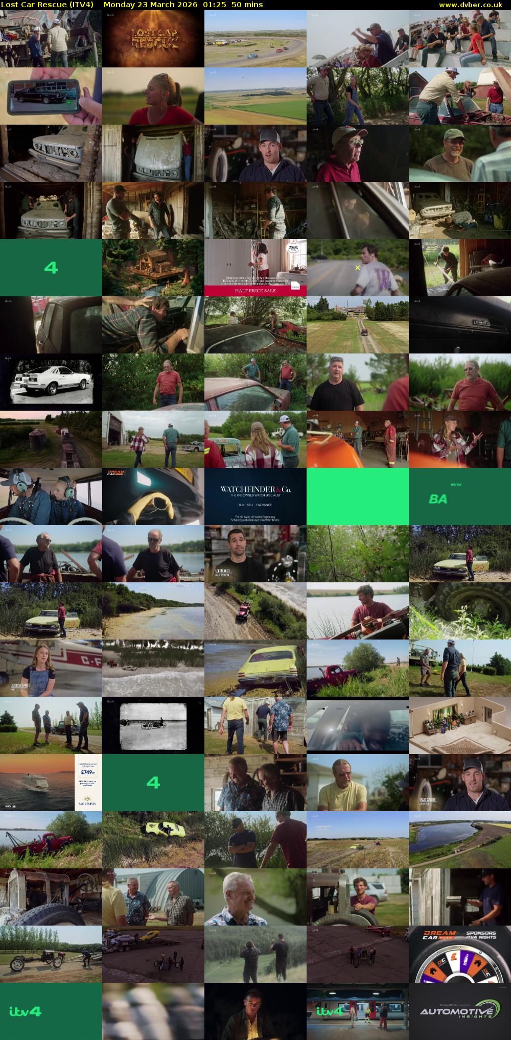 Lost Car Rescue (ITV4) Monday 23 March 2026 01:25 - 02:15