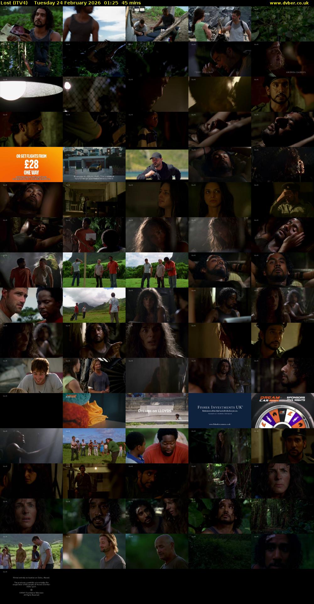Lost (ITV4) Tuesday 24 February 2026 01:25 - 02:10