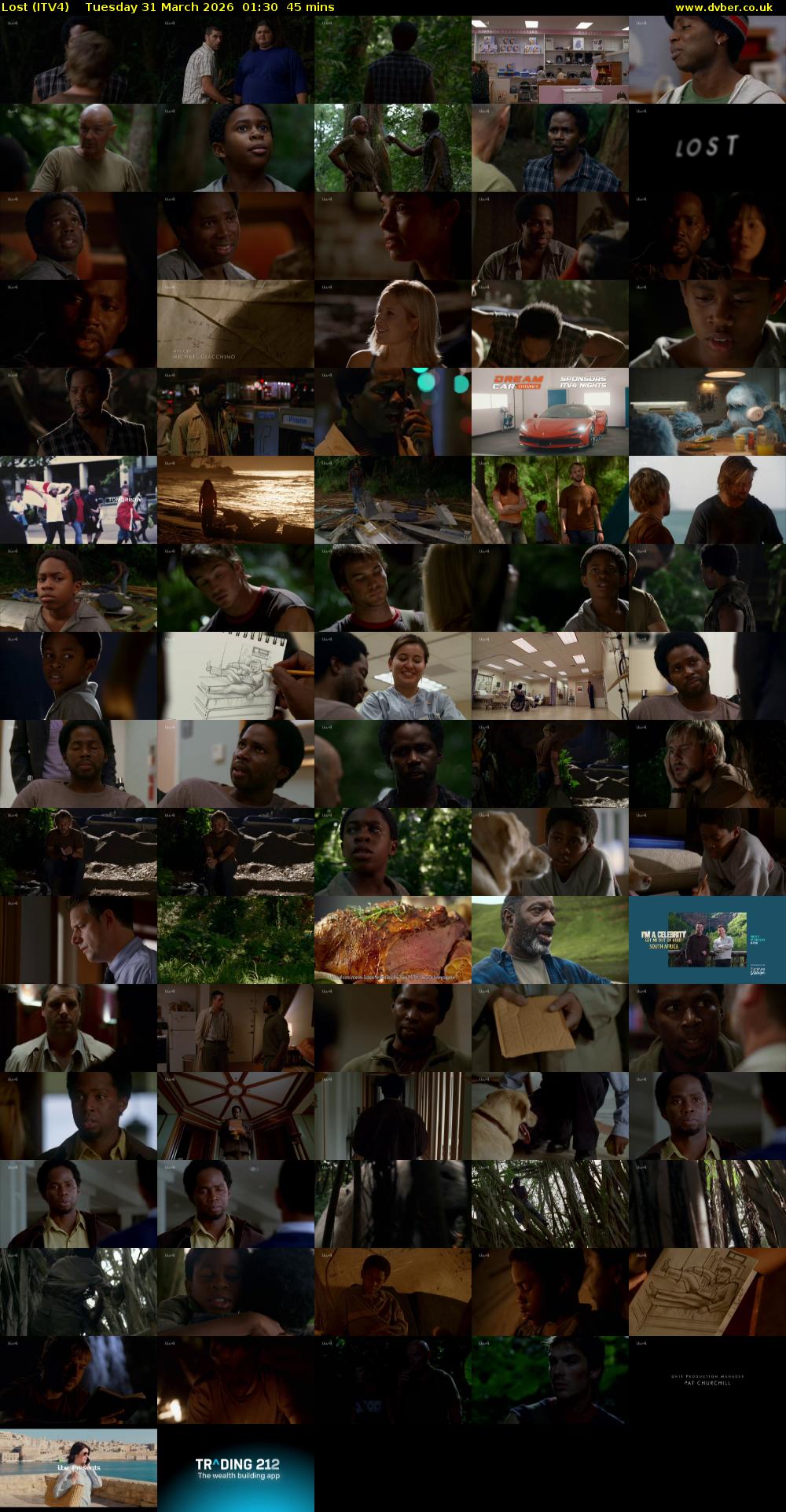 Lost (ITV4) Tuesday 31 March 2026 01:30 - 02:15