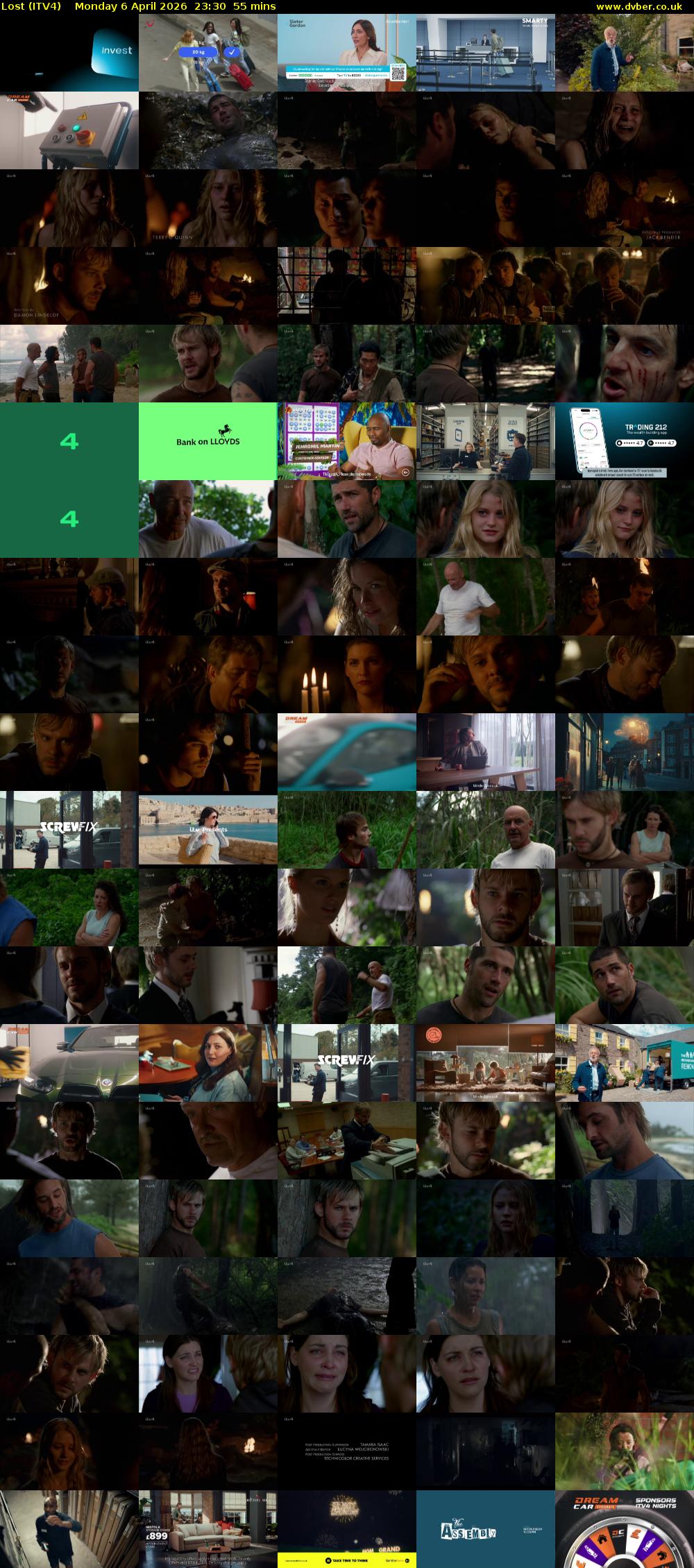 Lost (ITV4) Monday 6 April 2026 23:30 - 00:25