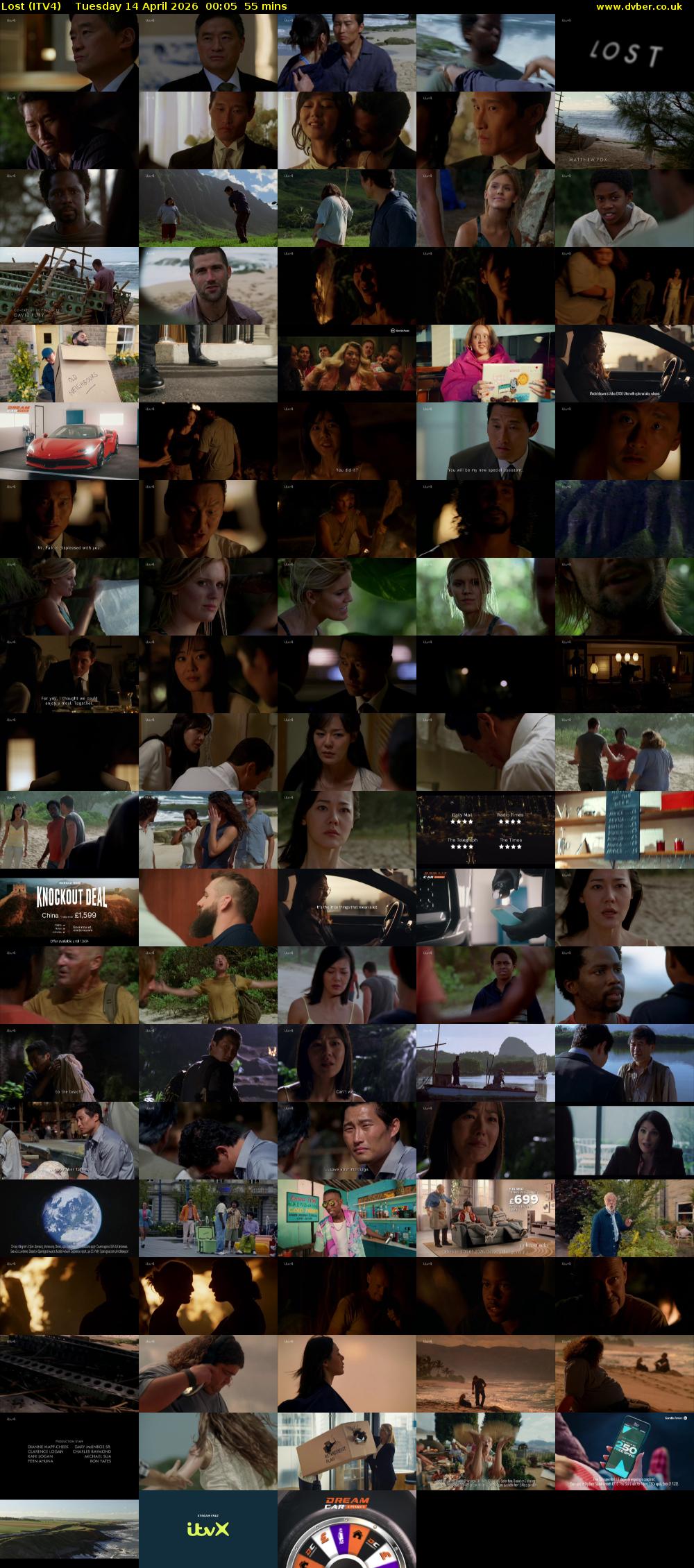 Lost (ITV4) Tuesday 14 April 2026 00:05 - 01:00