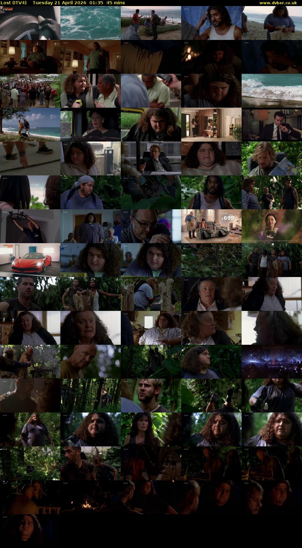 Lost (ITV4) Tuesday 21 April 2026 01:35 - 02:20