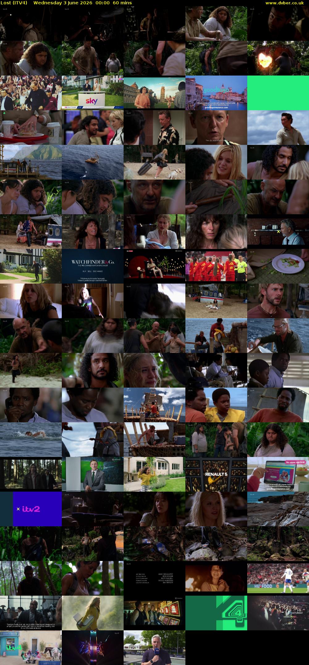 Lost (ITV4) Wednesday 3 June 2026 00:00 - 01:00