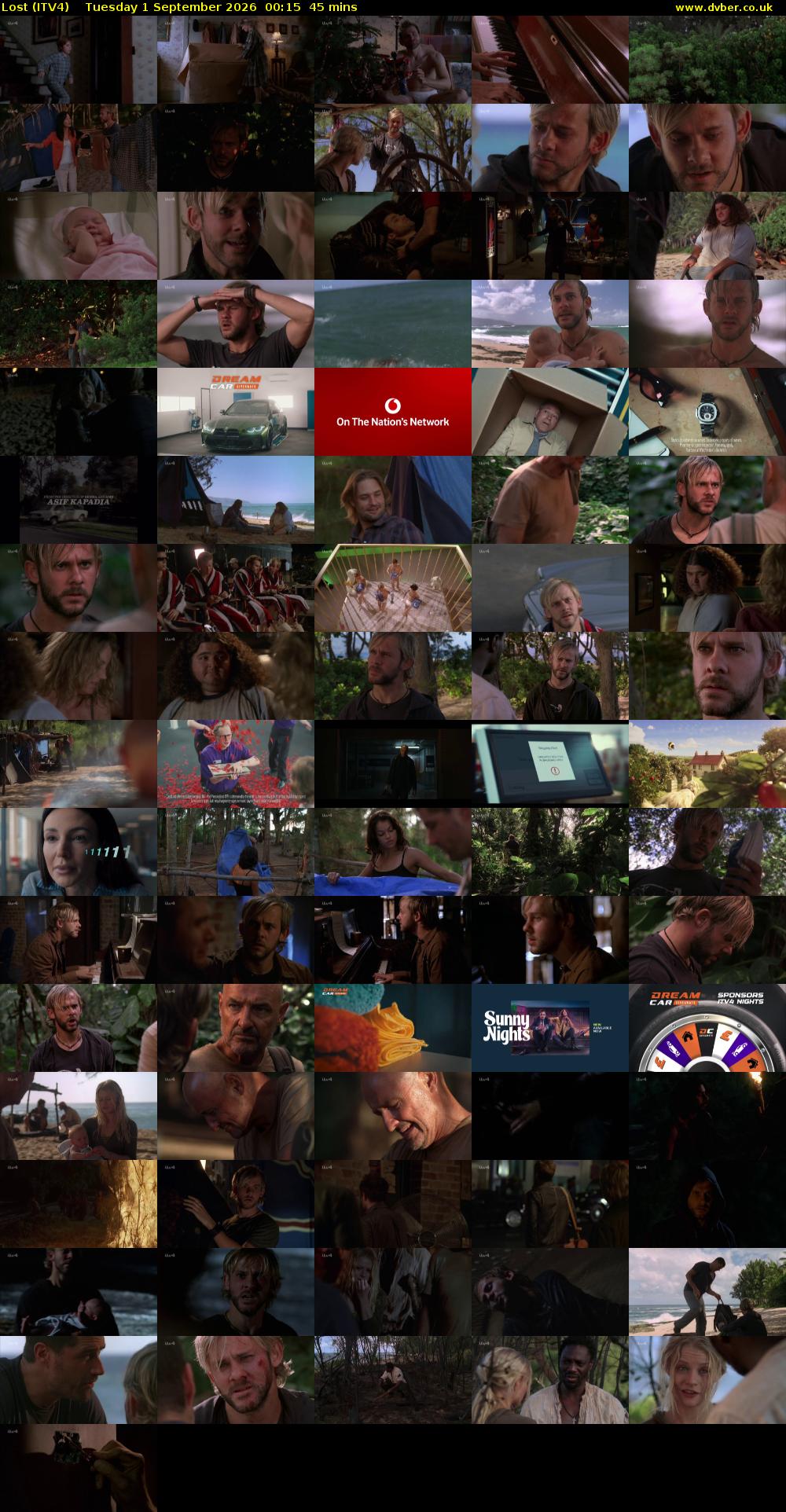Lost (ITV4) Tuesday 1 September 2026 00:15 - 01:00
