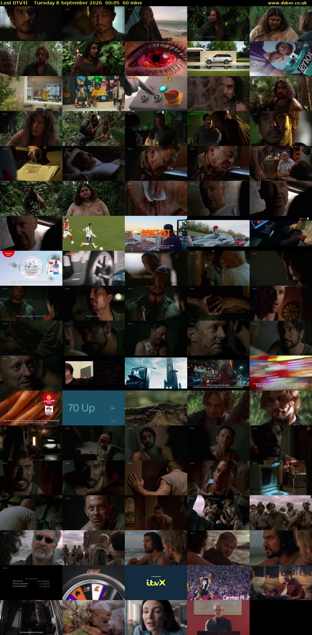 Lost (ITV4) Tuesday 8 September 2026 00:05 - 01:05