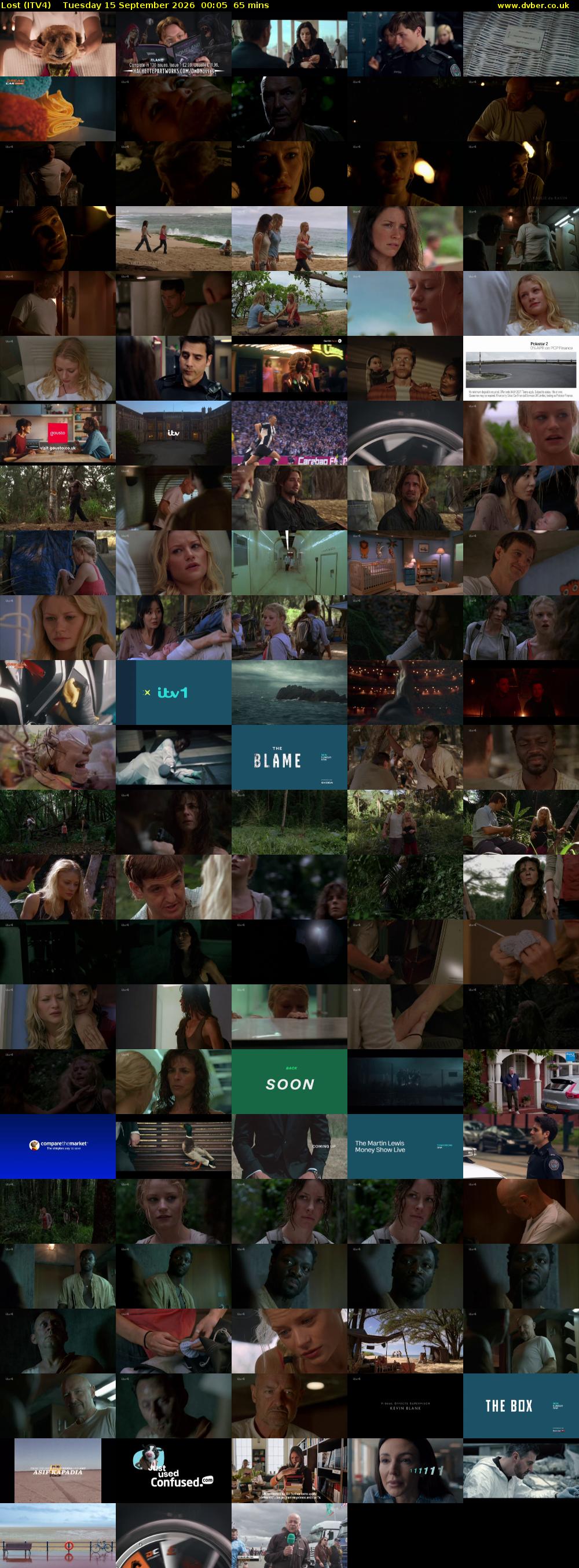 Lost (ITV4) Tuesday 15 September 2026 00:05 - 01:10