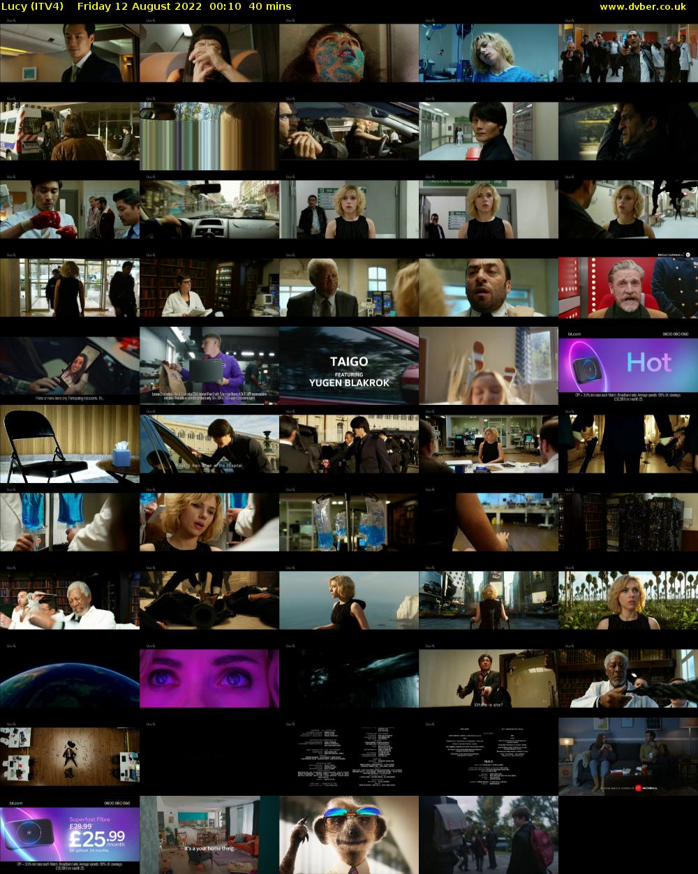 Lucy (ITV4) Friday 12 August 2022 00:10 - 00:50